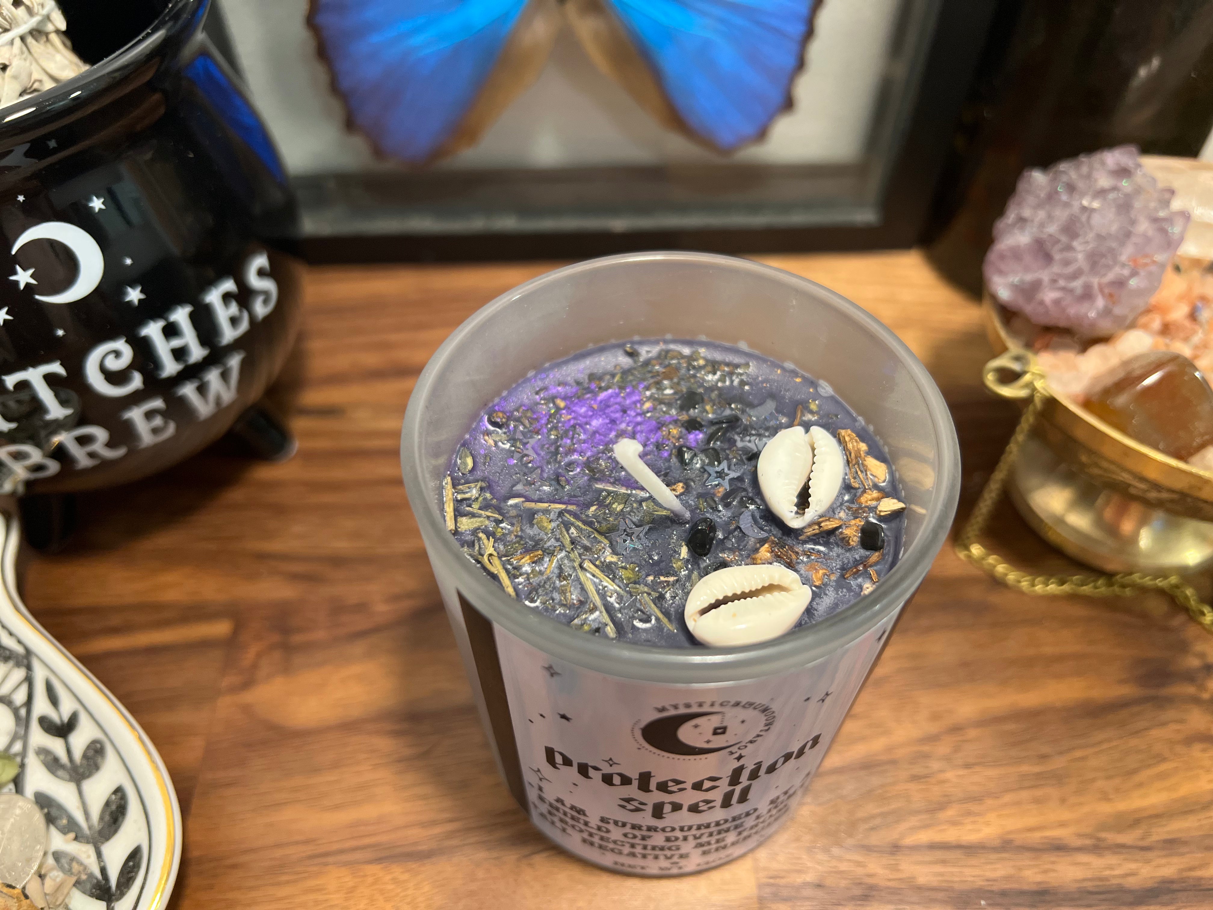 Vela de hechizo de protección fija - Proteger contra la negatividad