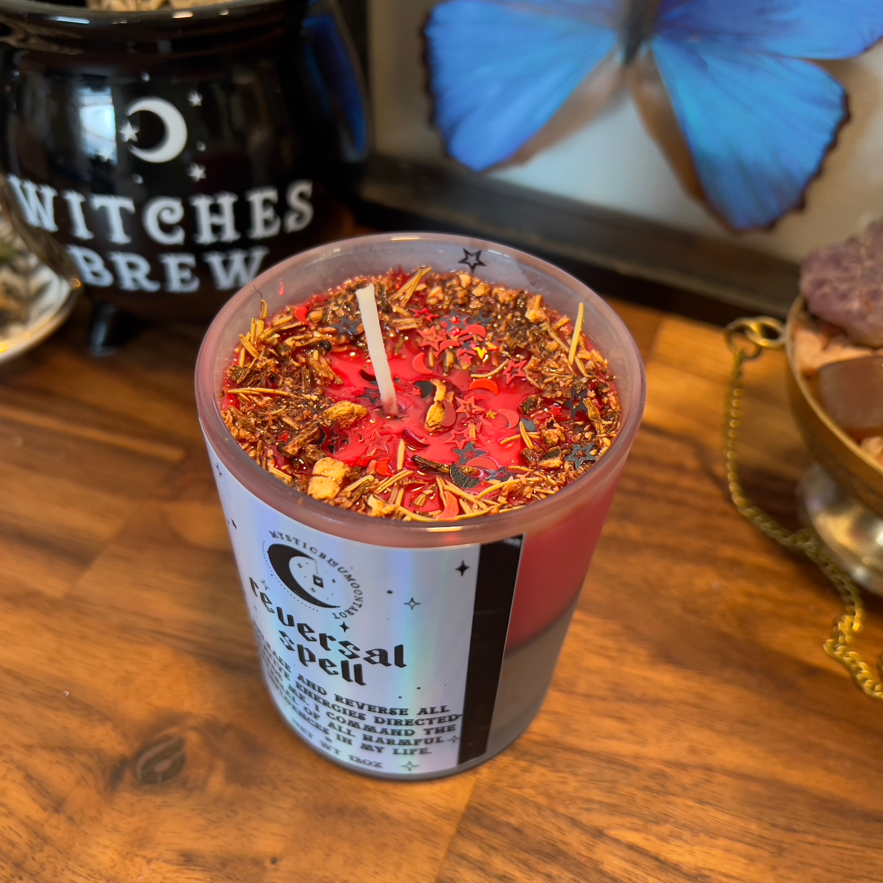 Vela de hechizo de protección fija - Proteger contra la negatividad