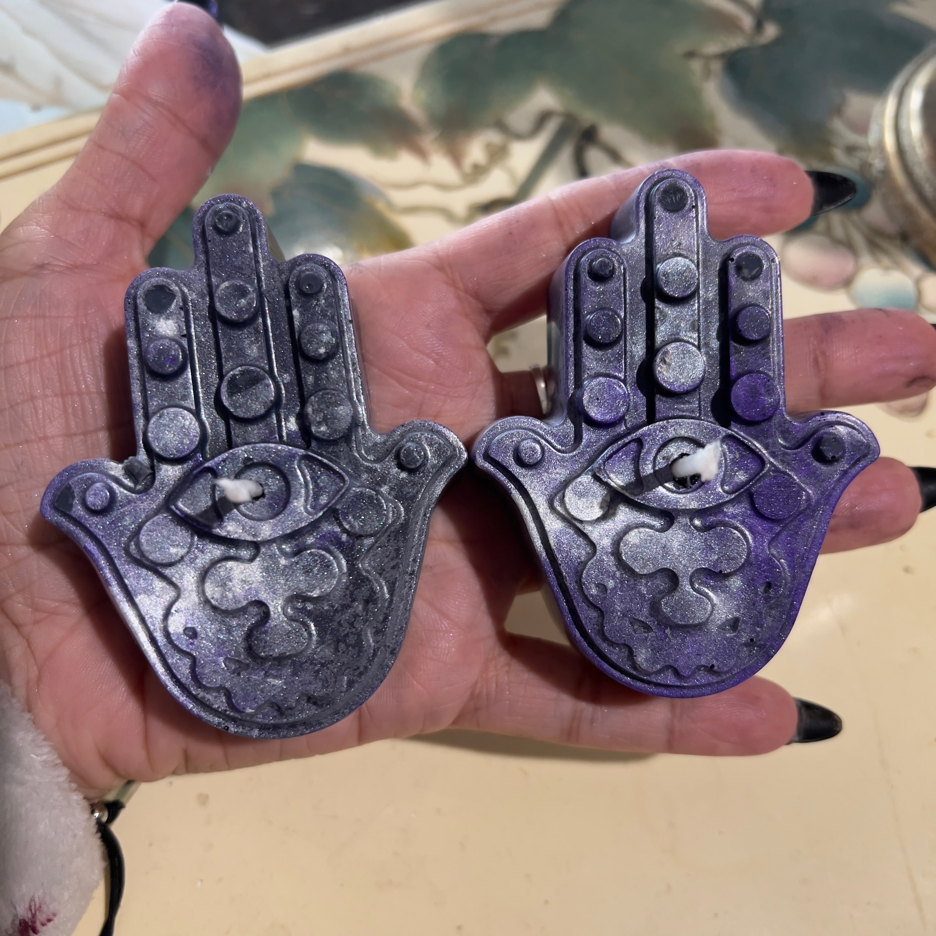 Vela ritual de protección - Protección contra el mal de ojo Negatividad Maldiciones Hechizos Hechizo