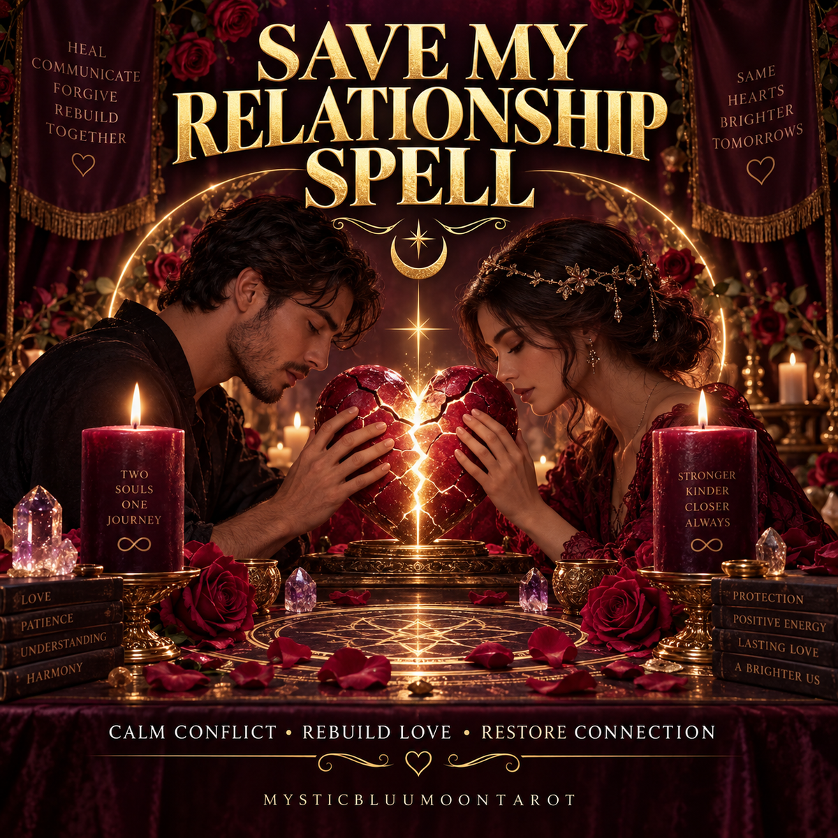 Save My Relationship Spell | spiritual ritual listing graphic