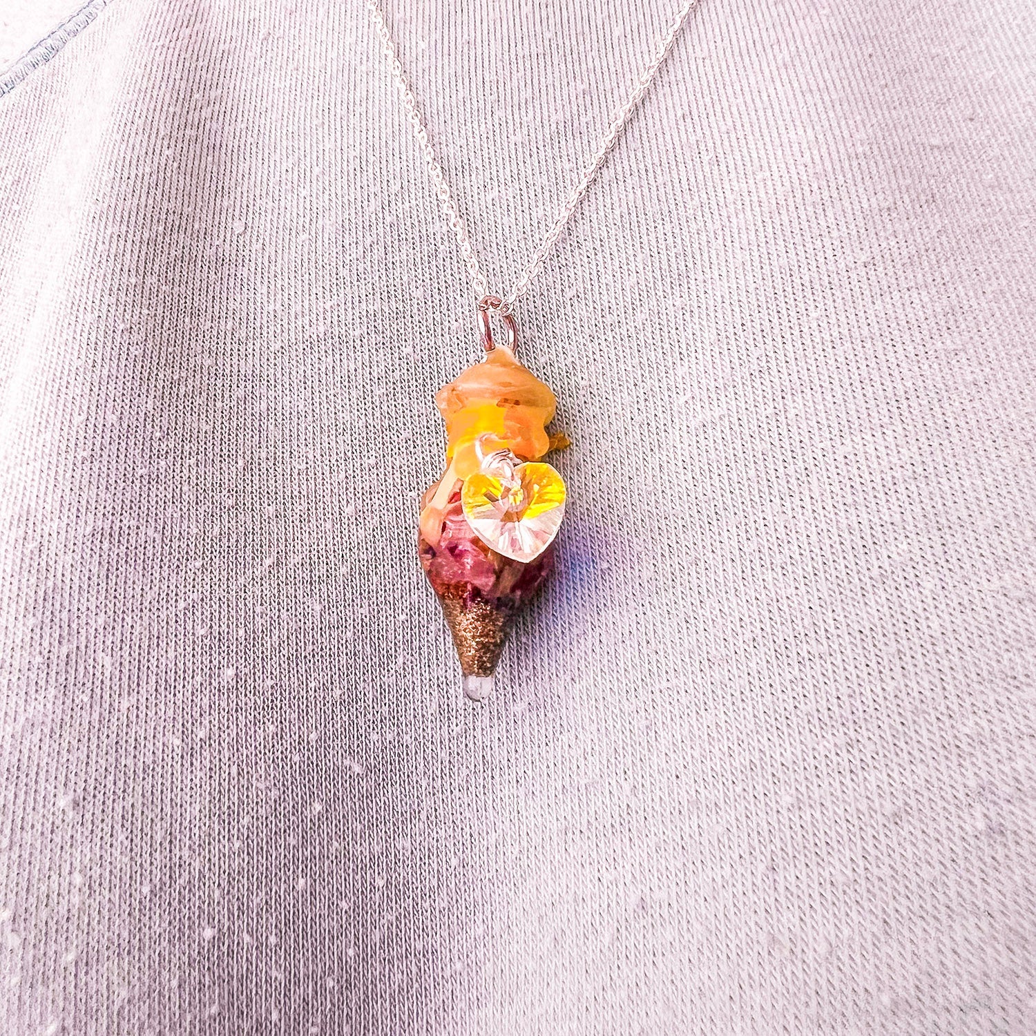 Beauty Spell Jar Necklace | Spiritual Jewelry | Silver Plated - MysticBluuMoonTarot