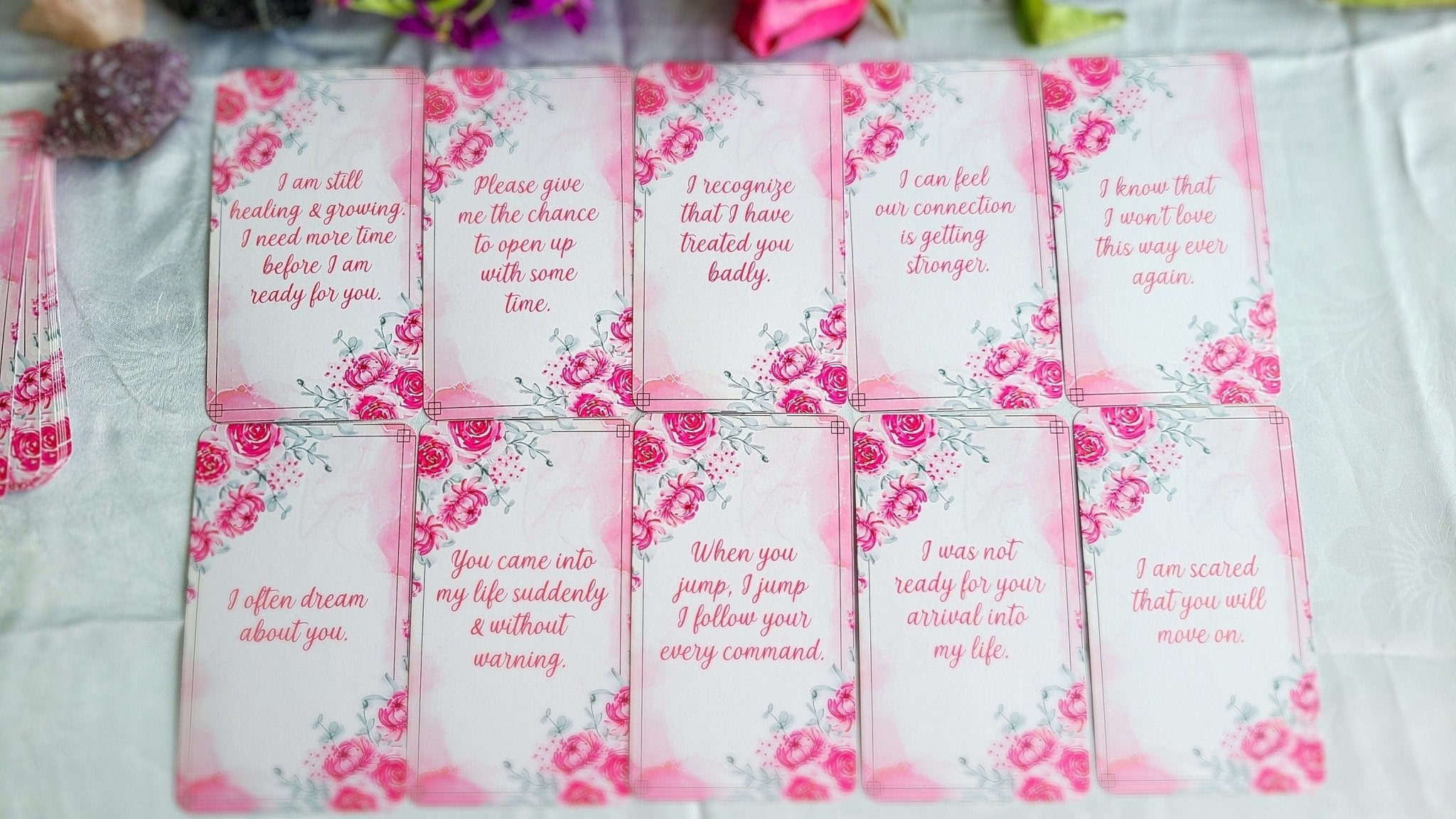 Confessions Of The Heart Messages Oracle Deck Twin Flame Deck Love Oracle Cards Tarot Deck Messages Deck - MysticBluuMoonTarot