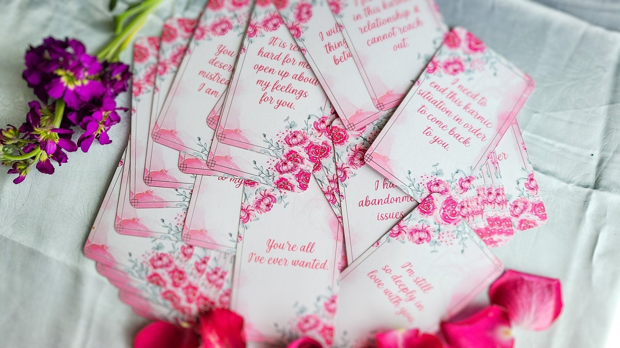 Confessions Of The Heart Messages Oracle Deck Twin Flame Deck Love Oracle Cards Tarot Deck Messages Deck - MysticBluuMoonTarot