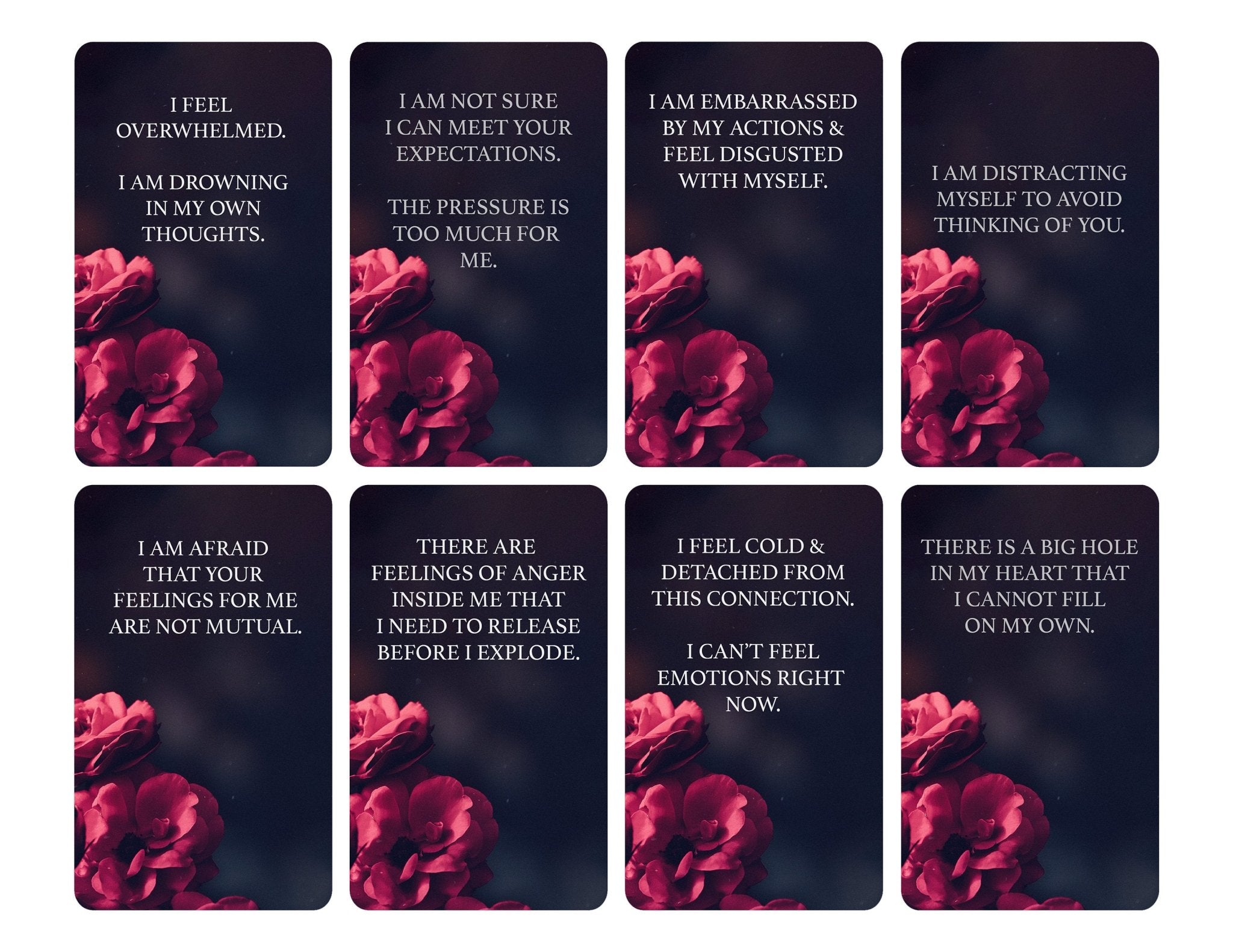 Dark Confessions 1 Oracle Deck | Digital | INSTANT DOWNLOAD - MysticBluuMoonTarot