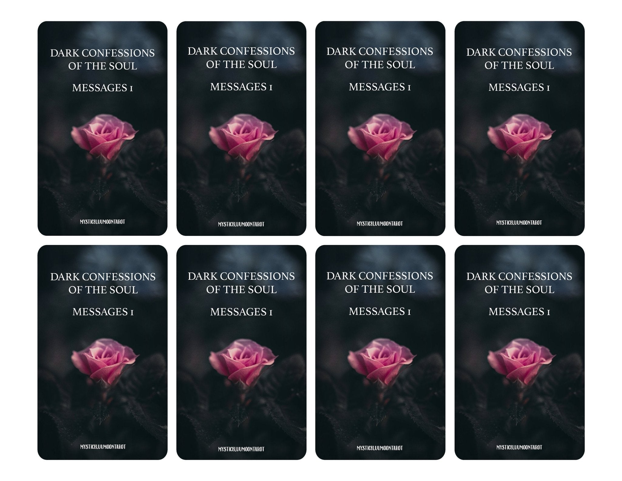 Dark Confessions 1 Oracle Deck | Digital | INSTANT DOWNLOAD - MysticBluuMoonTarot
