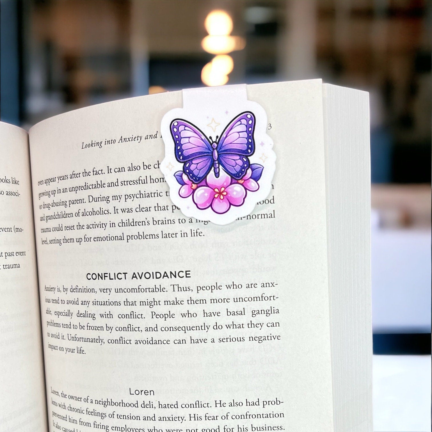 Dog Sitting on Books Magnetic Bookmark, for women, Bookish, Holographic, birthday gift for her, book lover, book accessories, booktok