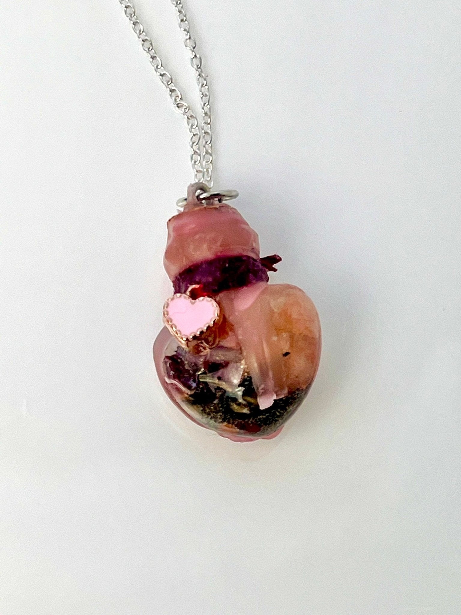 LOVE Spell Jar Necklace Keychain Earrings - Intention Spiritual Jewelry - Reconciliation - Positive Love Energy - MysticBluuMoonTarot