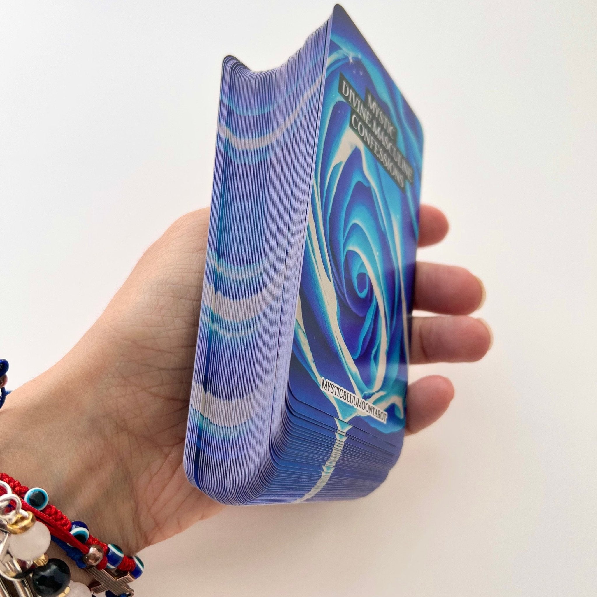 Mystic Divine Masculine Oracle Deck | Confessions Messages Deck | Twin Flame Deck | Love Oracle Cards 78 Cards - MysticBluuMoonTarot