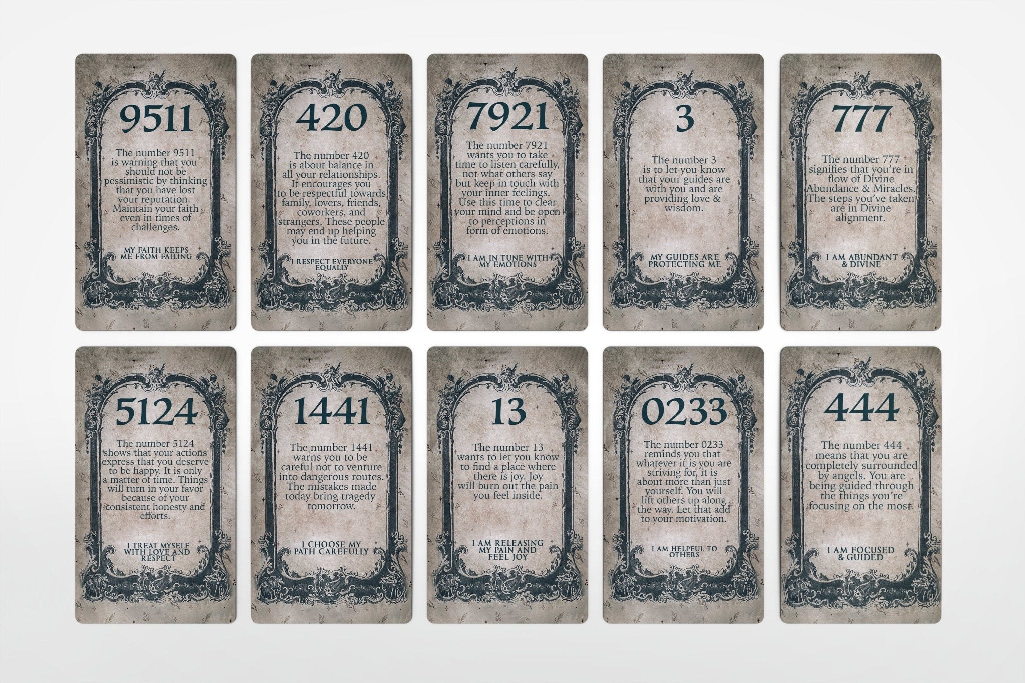 Mystic Frames Angel Numbers Oracle Deck - MysticBluuMoonTarot