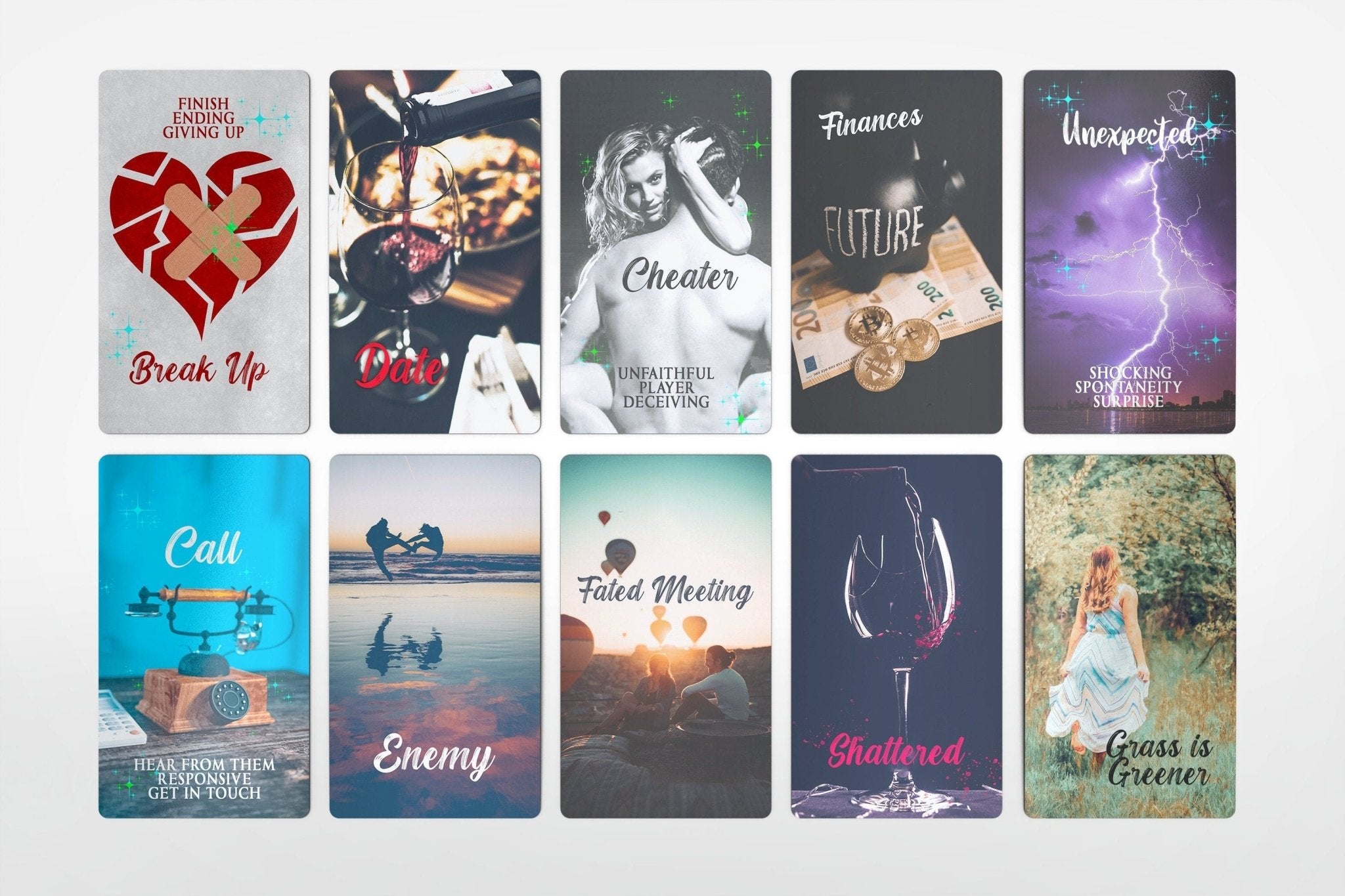 Mystic Notes Oracle Deck Situations Deck Tarot Deck Twin Flame Deck Love Oracle Deck Messages Deck Oracle Card Deck - MysticBluuMoonTarot