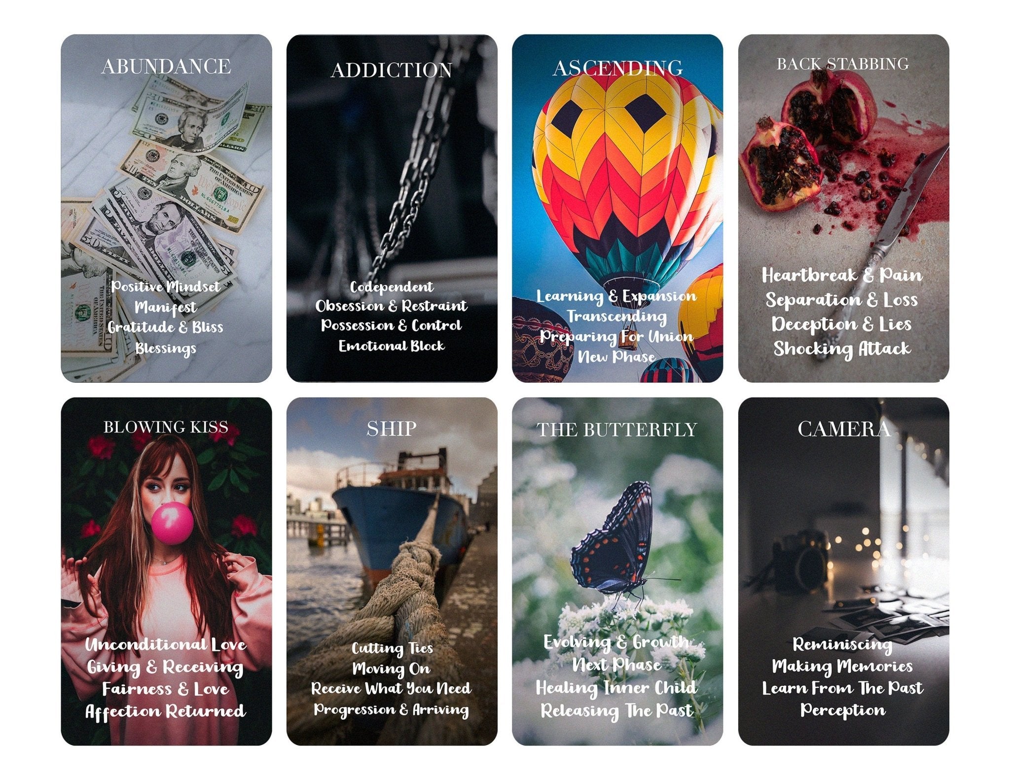 Mystic Red Rose Printable Oracle Deck - Digital File 53 Cards - Twin Flame Love Oracle - Tarot - INSTANT DOWNLOAD - MysticBluuMoonTarot