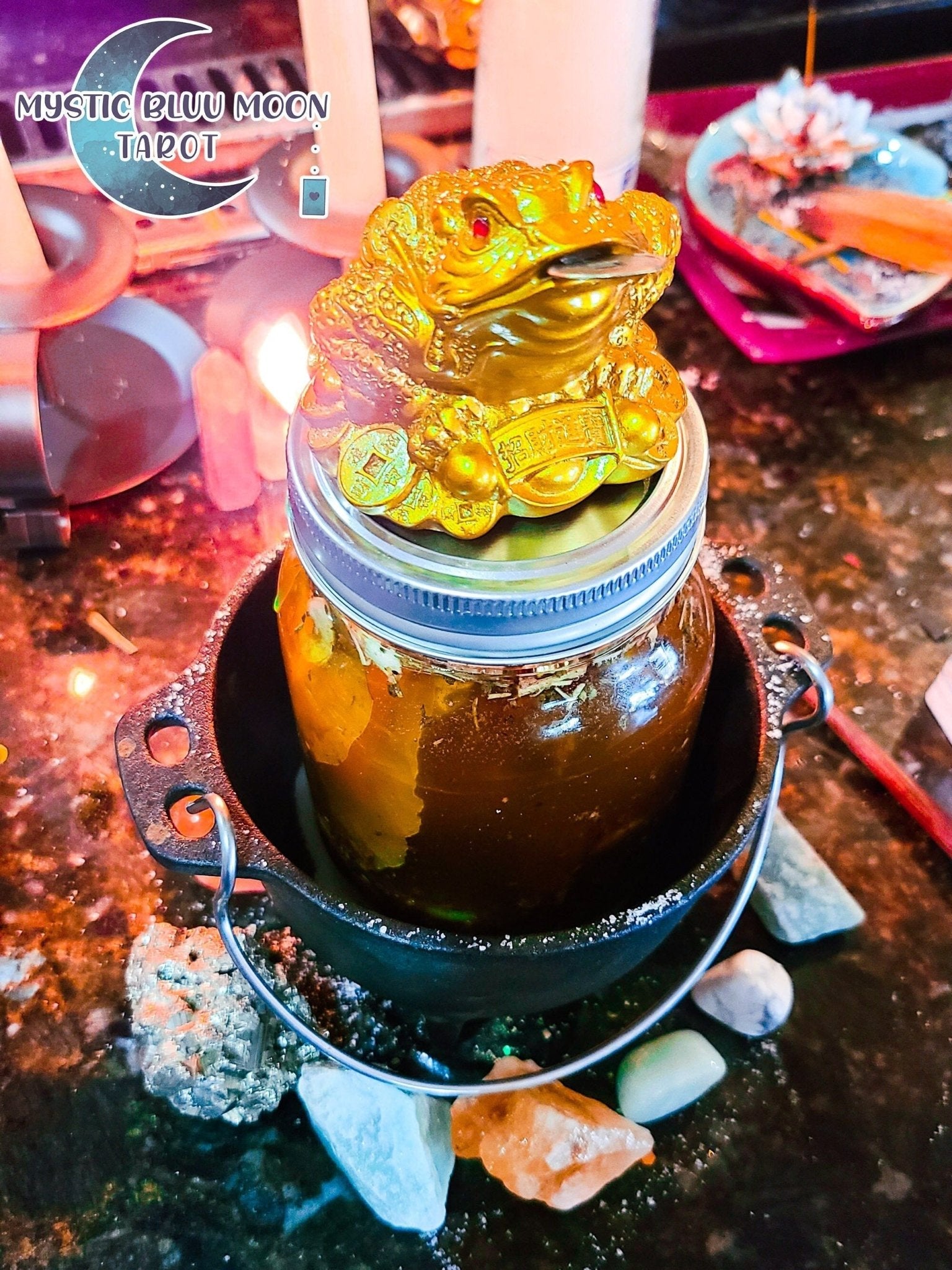 Prosperity Spell Oil Intention Manifestation Abundance Attract Money Wealth Good Fortune Career - MysticBluuMoonTarot