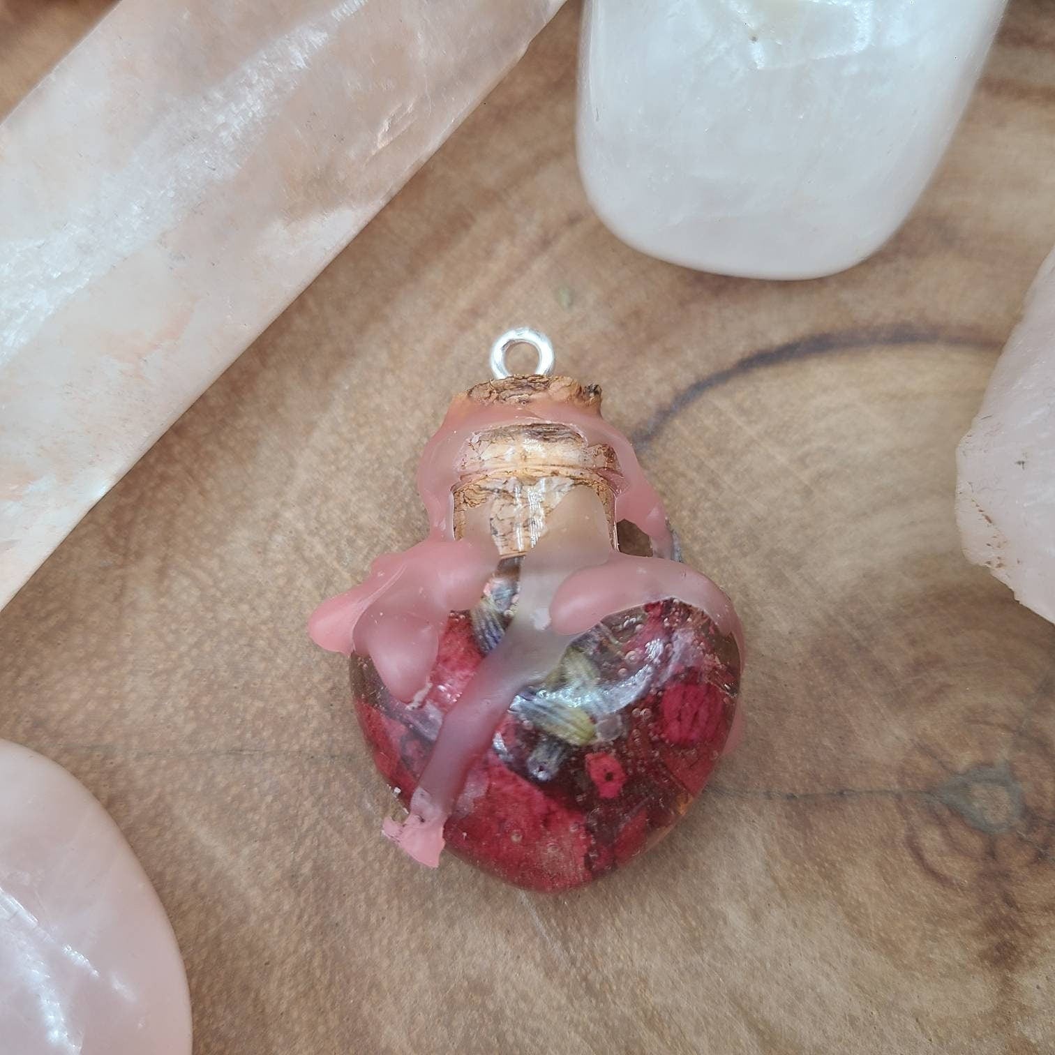 Self Love Spell Jar Necklace Love Intention Sweet Romance Draw In Love Oshun Positive Beautiful Energy Gift - MysticBluuMoonTarot