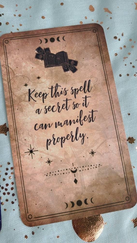 Spells Oracle Deck Mystic Witch Twin Flame Deck Love Oracle Deck Messages Situations Deck Card Deck - MysticBluuMoonTarot