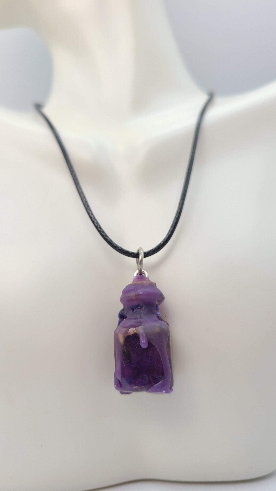 Third Eye Spell Jar Necklace - Psychic Energy - Tarot Reading Divination Oil Clairvoyance - Positive Energy - MysticBluuMoonTarot