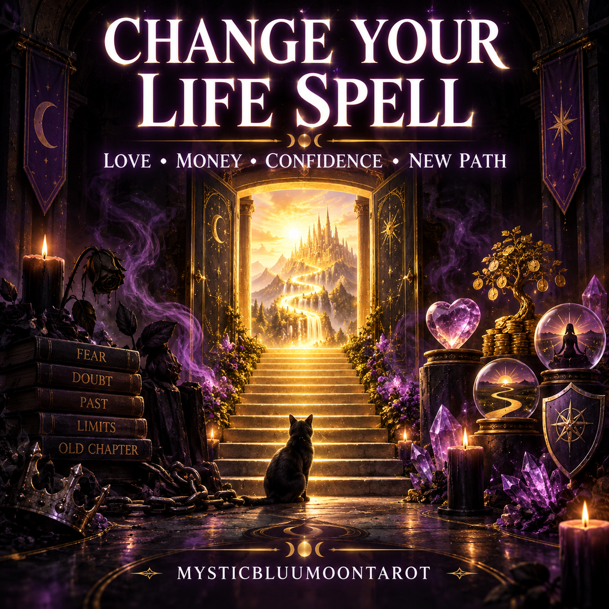 Change Your Life Spell for love, money, confidence, protection and a new path