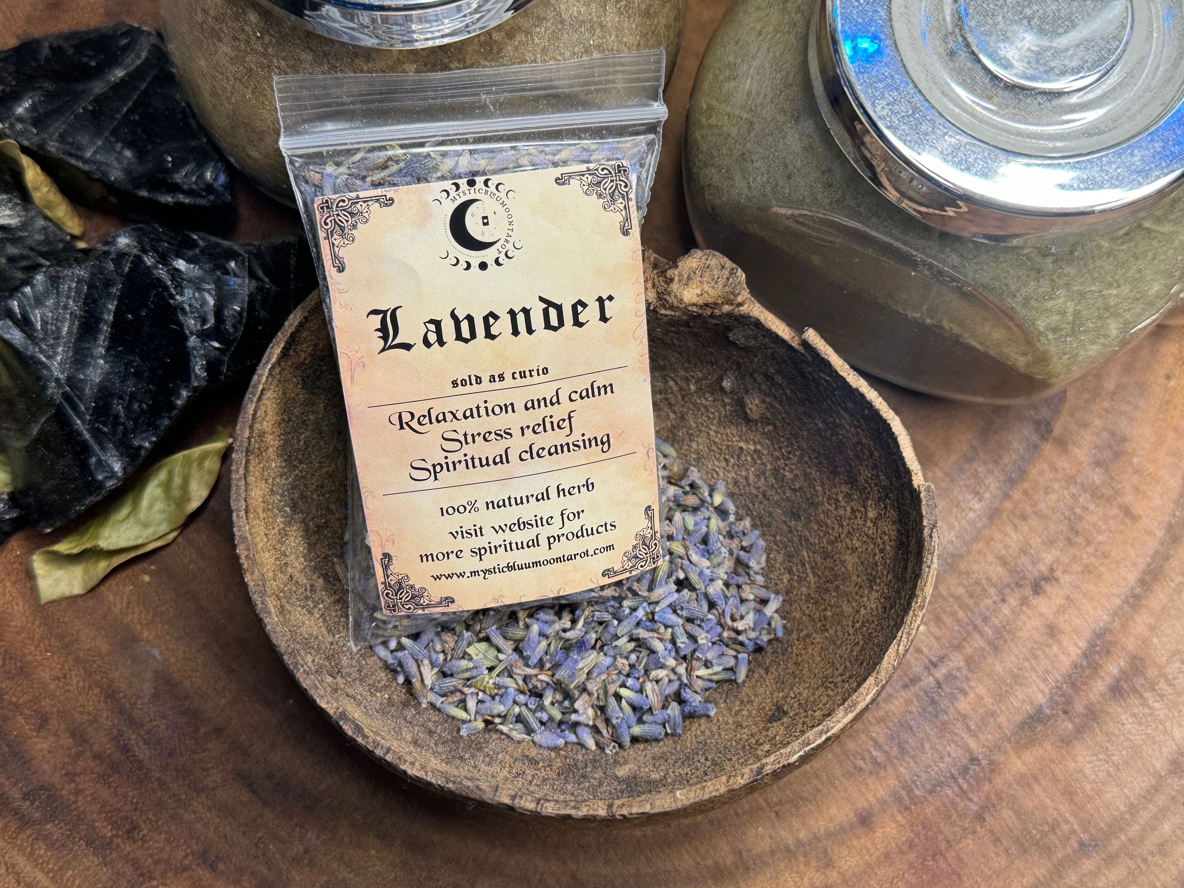 Lavender Herb for Curio Use – Ritual Spells, Peace & Protection, Altar Decor, Sleep Sachets