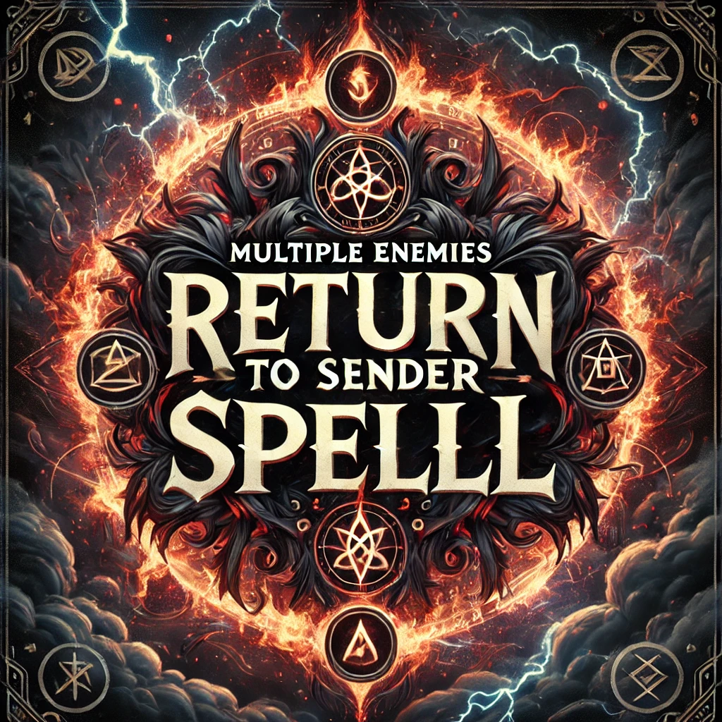 Return To Sender Spell, Multiple Enemies Spell Powerful Hoodoo Cleanse Dark Energy Santeria Black Magic Removal Positive Energ