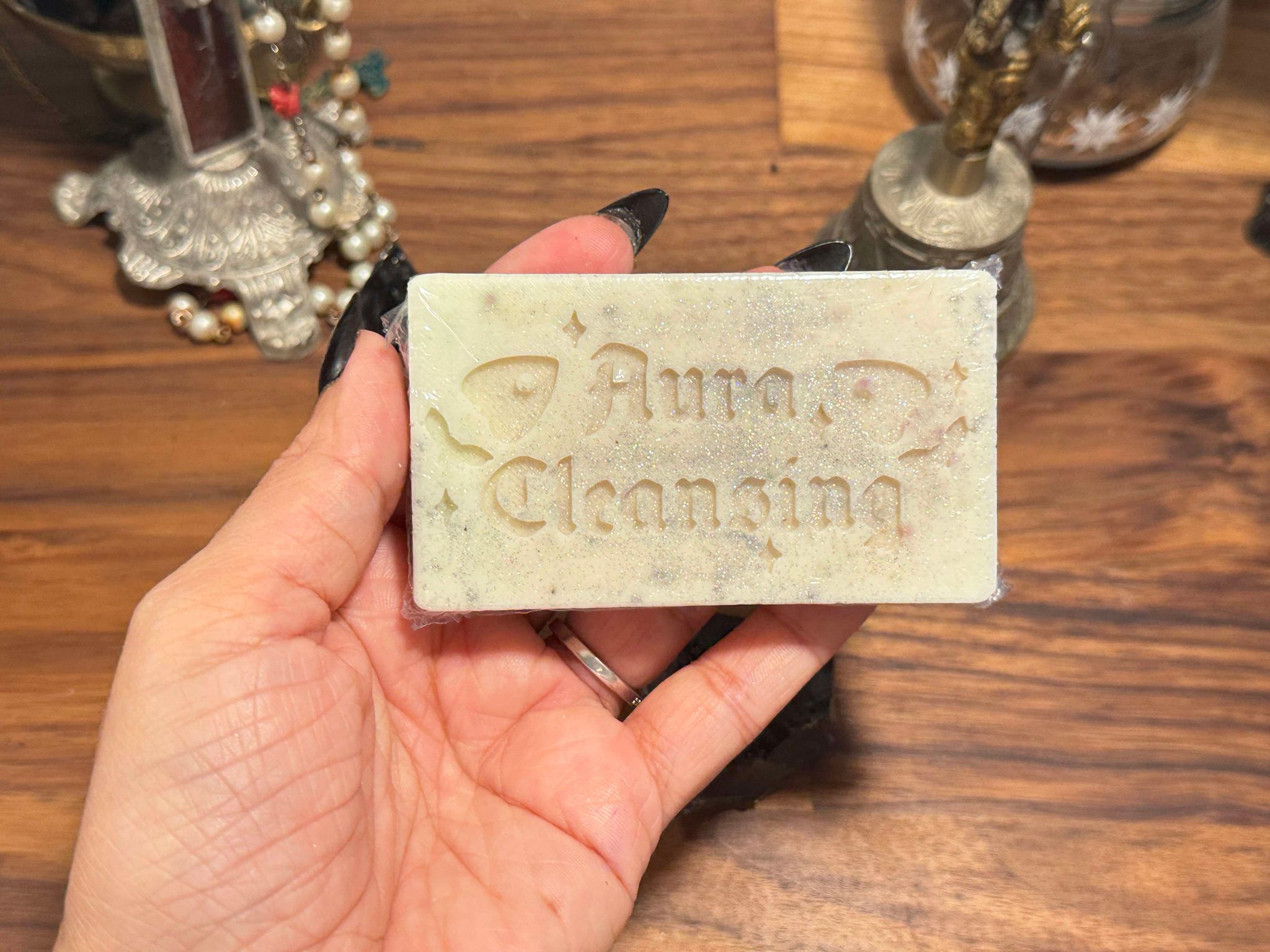 Aura Cleansing Spell Soap | Homemade Goat Milk Soap Organic Natural | Cleanse and Balance Your Aura |  | Metaphysical Witchcraft Soap