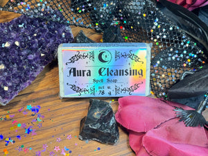 Aura Cleansing Spell Soap | Homemade Goat Milk Soap Organic Natural | Cleanse and Balance Your Aura