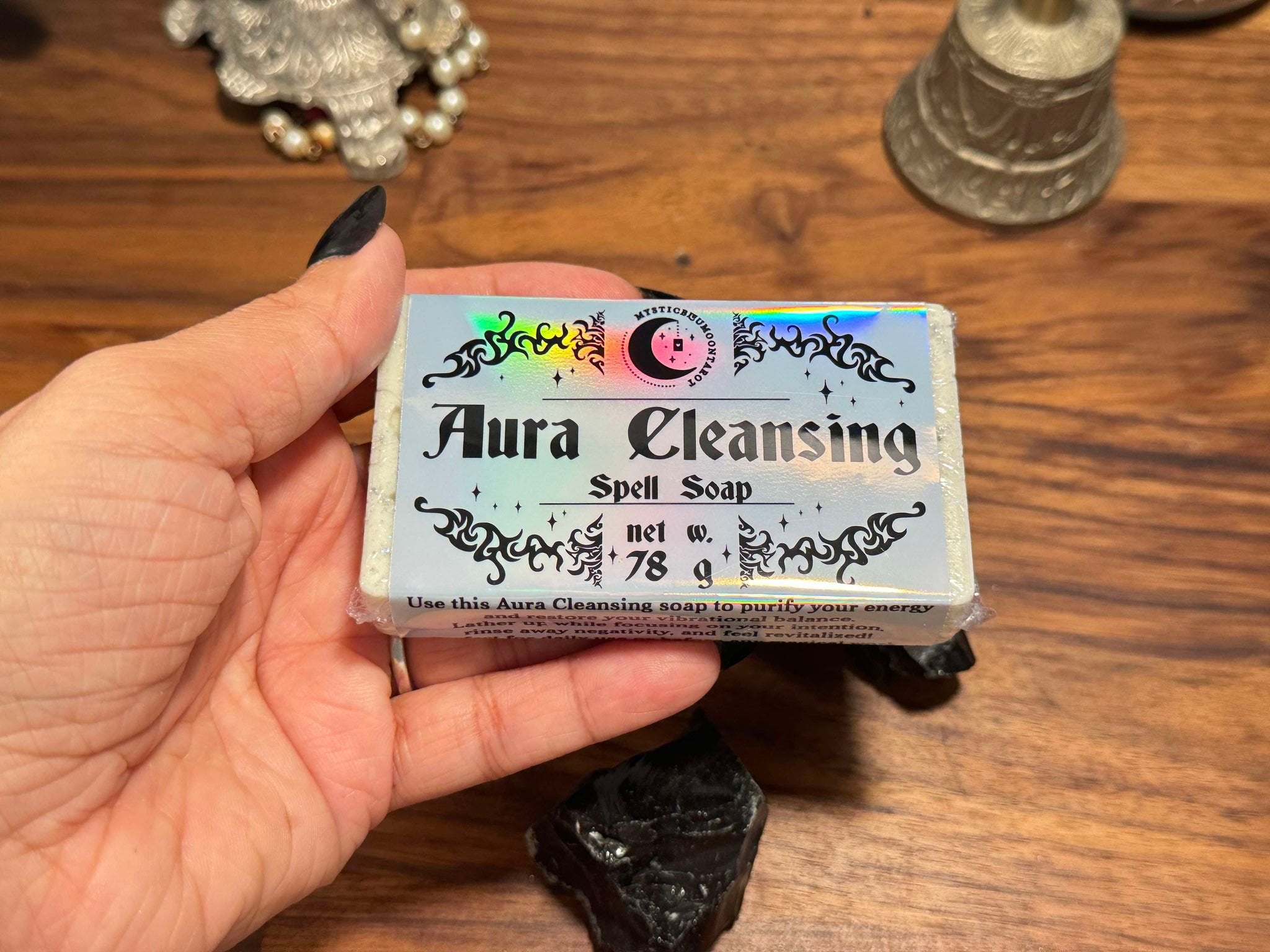 Aura Cleansing Spell Soap | Homemade Goat Milk Soap Organic Natural | Cleanse and Balance Your Aura |  | Metaphysical Witchcraft Soap