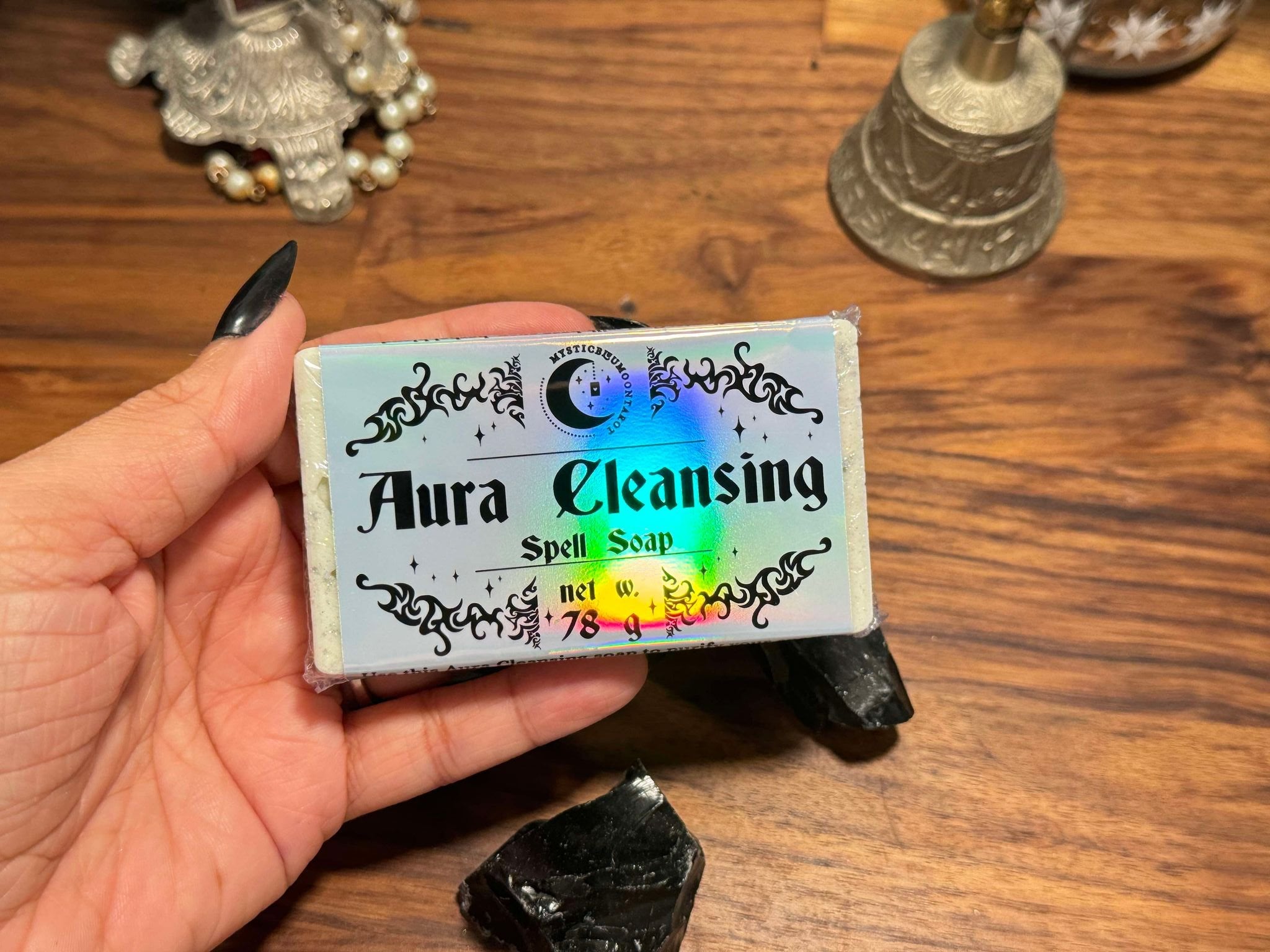 Aura Cleansing Spell Soap | Homemade Goat Milk Soap Organic Natural | Cleanse and Balance Your Aura |  | Metaphysical Witchcraft Soap