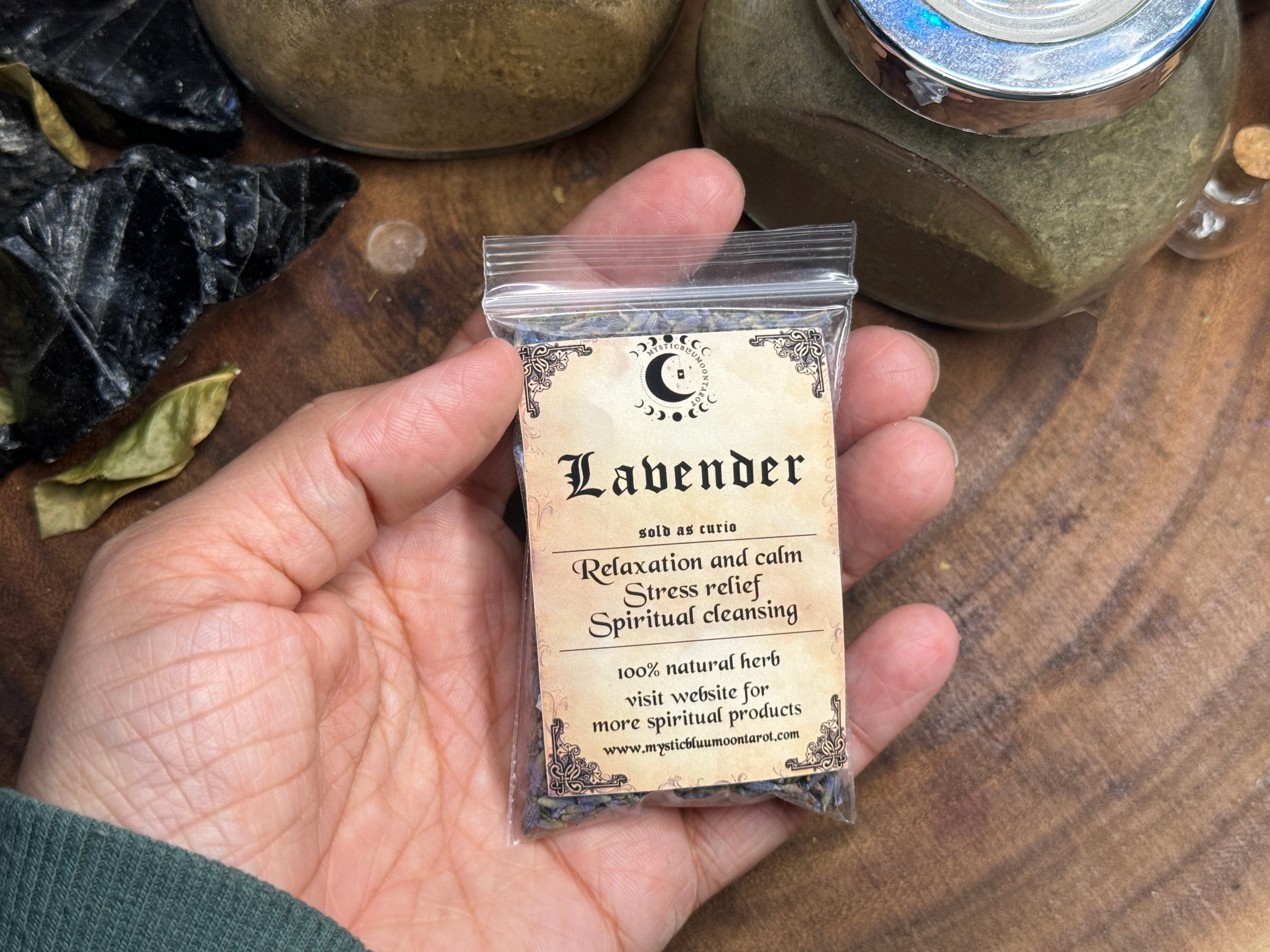 Lavender Herb for Curio Use – Ritual Spells, Peace & Protection, Altar Decor, Sleep Sachets