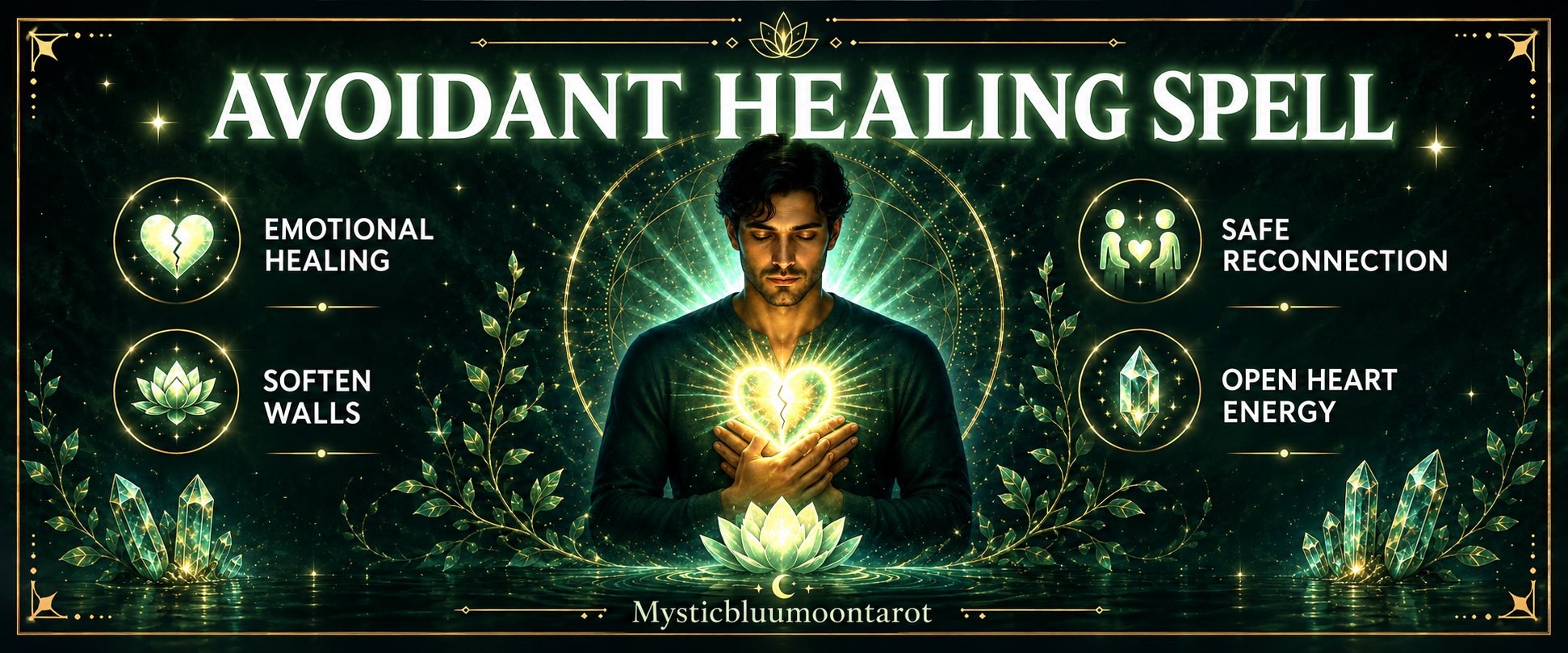 Avoidant Healing Spell - emotional healing, soften walls, safe reconnection, open heart energy