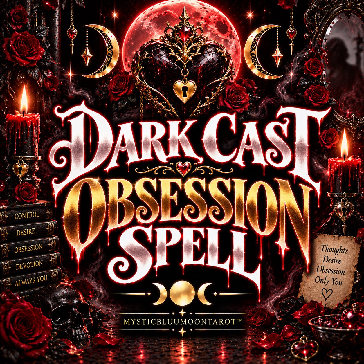 Dark Cast Obsession Spell by MysticBluuMoonTarot