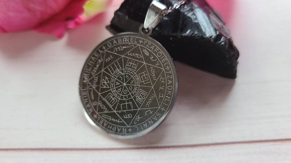 Protection Spell Amulet Necklace Spiritual Jewelry Angels Seals Keep Safe Ward Off Evil