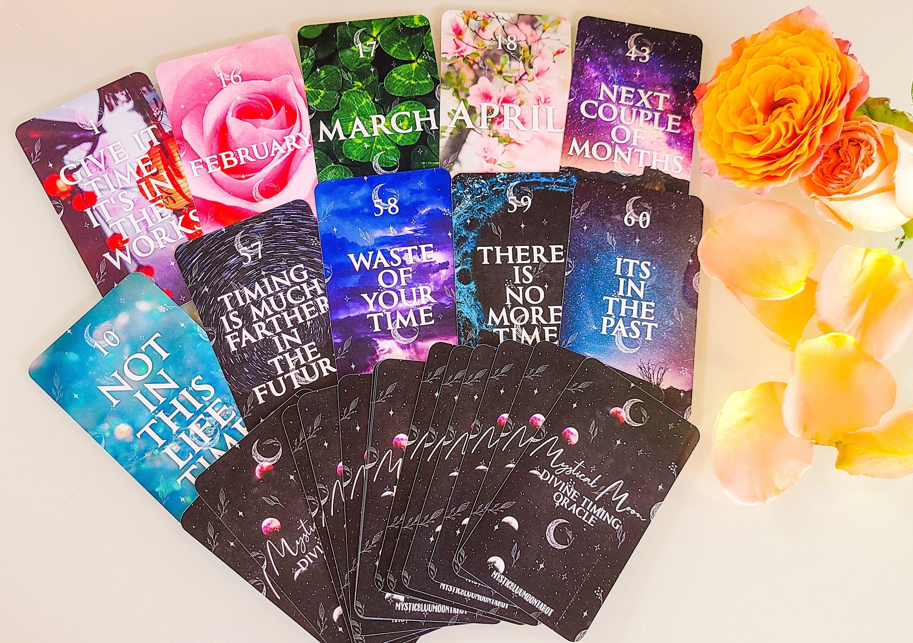 Mystical Moon Divine Timing Oracle Deck: 60 Cards