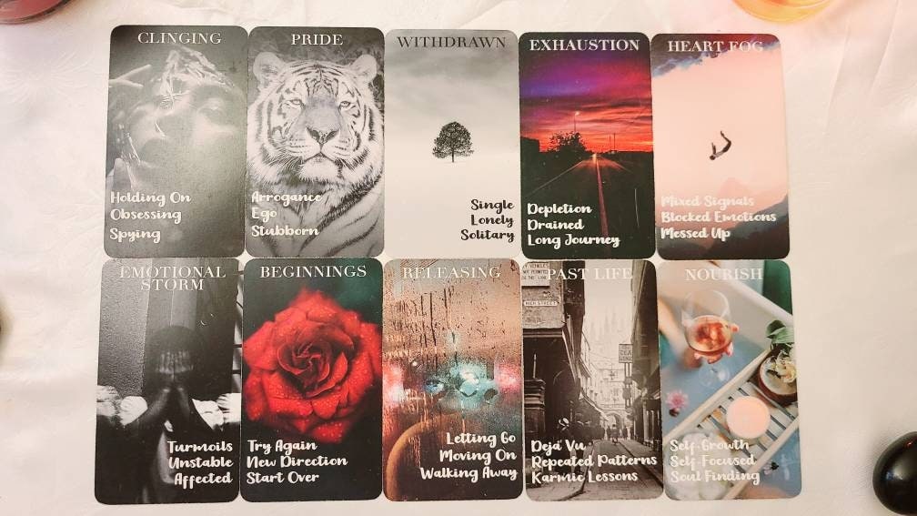 Heart's Hidden Secrets Oracle Deck: Twin Flame & Soulmate Readings (78 Cards)