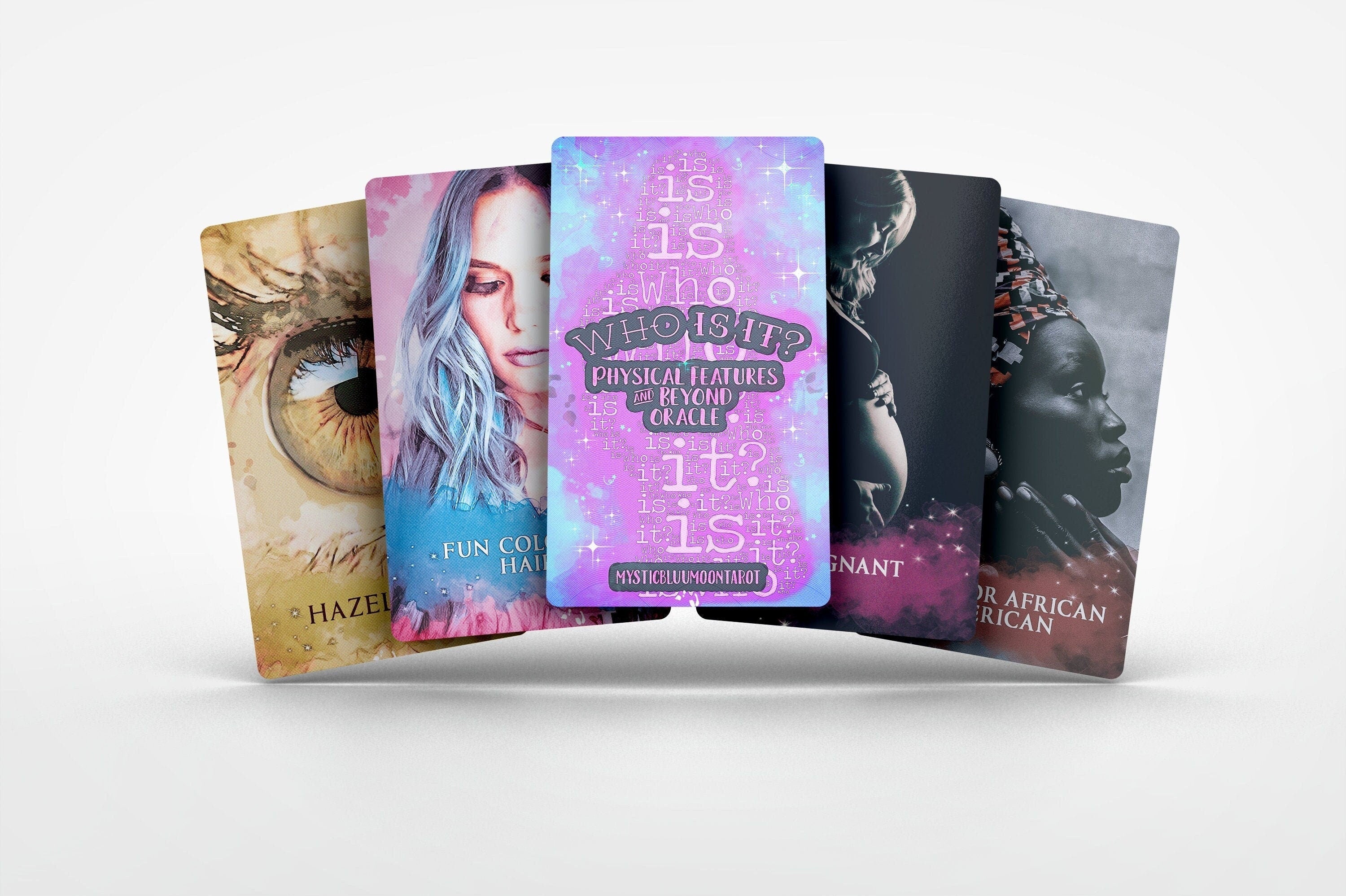 Physical Features Oracle Deck Cards, Who Is It Tarot Size Deck, For Love Readings, General Readings, Divination Tool, Psychic Readings Tool