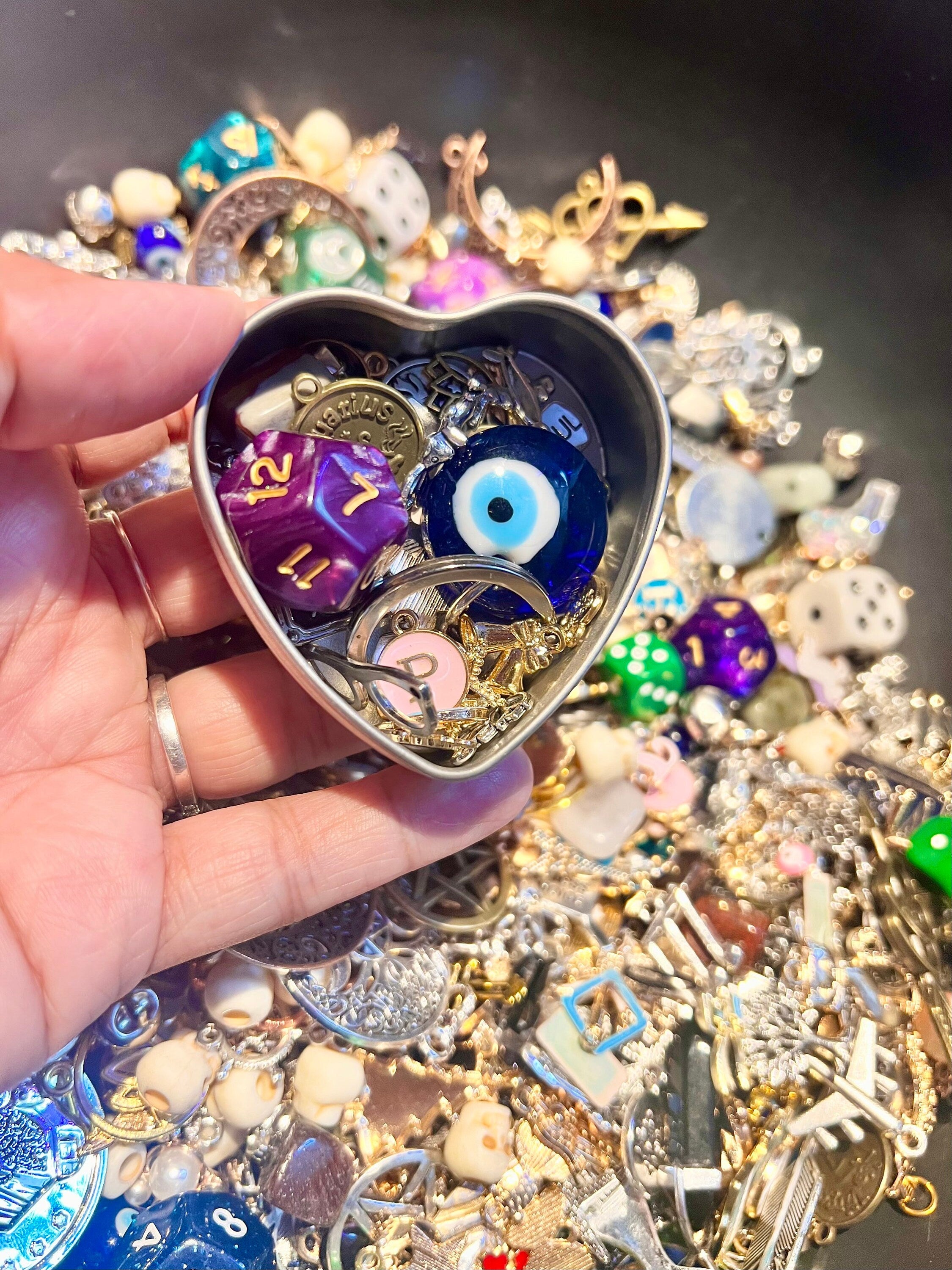 Mystery Charm Scoop In Heart Charm Divination Confetti Witch Confetti Lucky Dip Unique Items