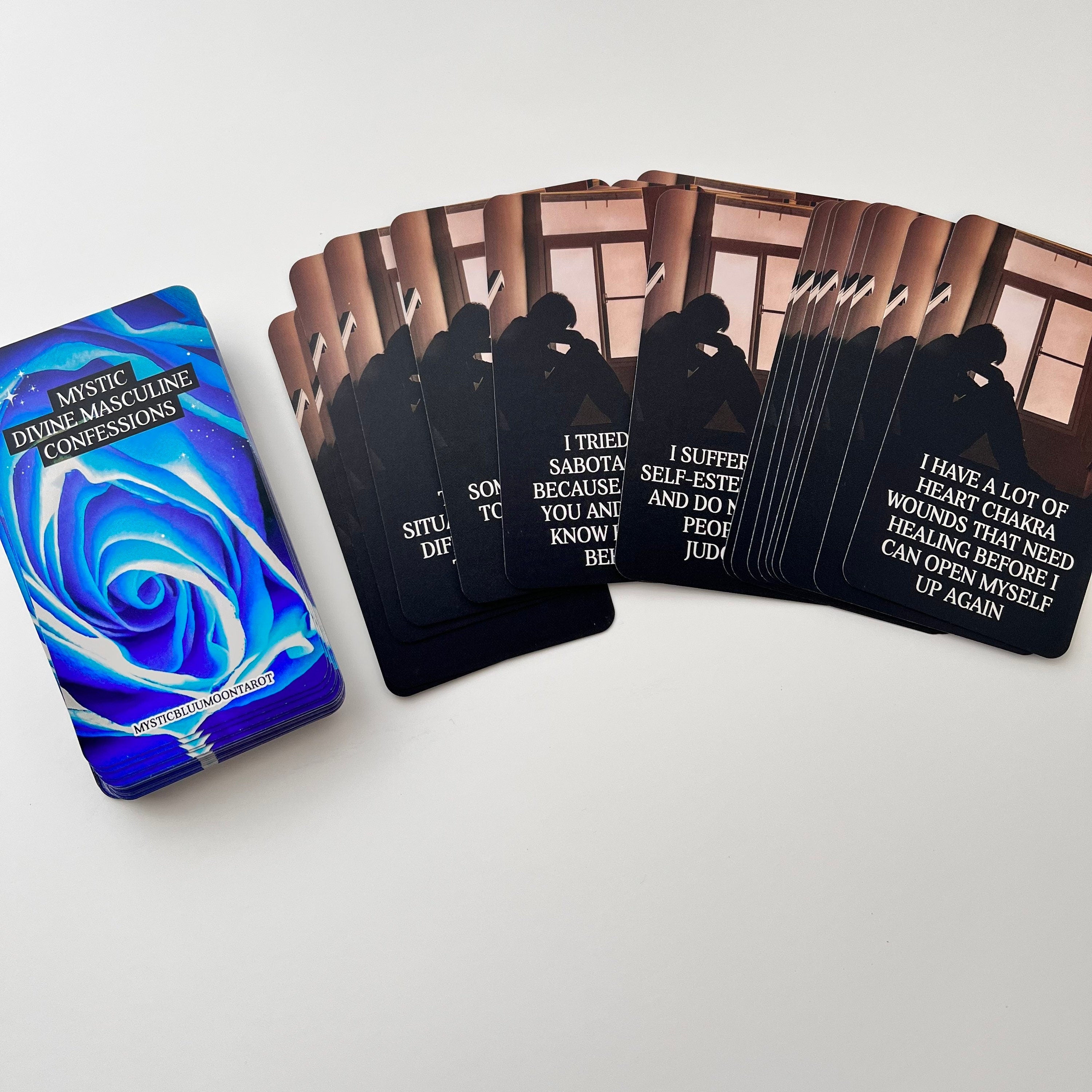 Mystic DM Oracle Deck Confessions Messages Deck Twin Flame Deck Love Oracle Cards 78 Cards