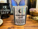 Protection Spell Candle: Black Amber + Lavender Scented, 7oz | spiritual candle listing image