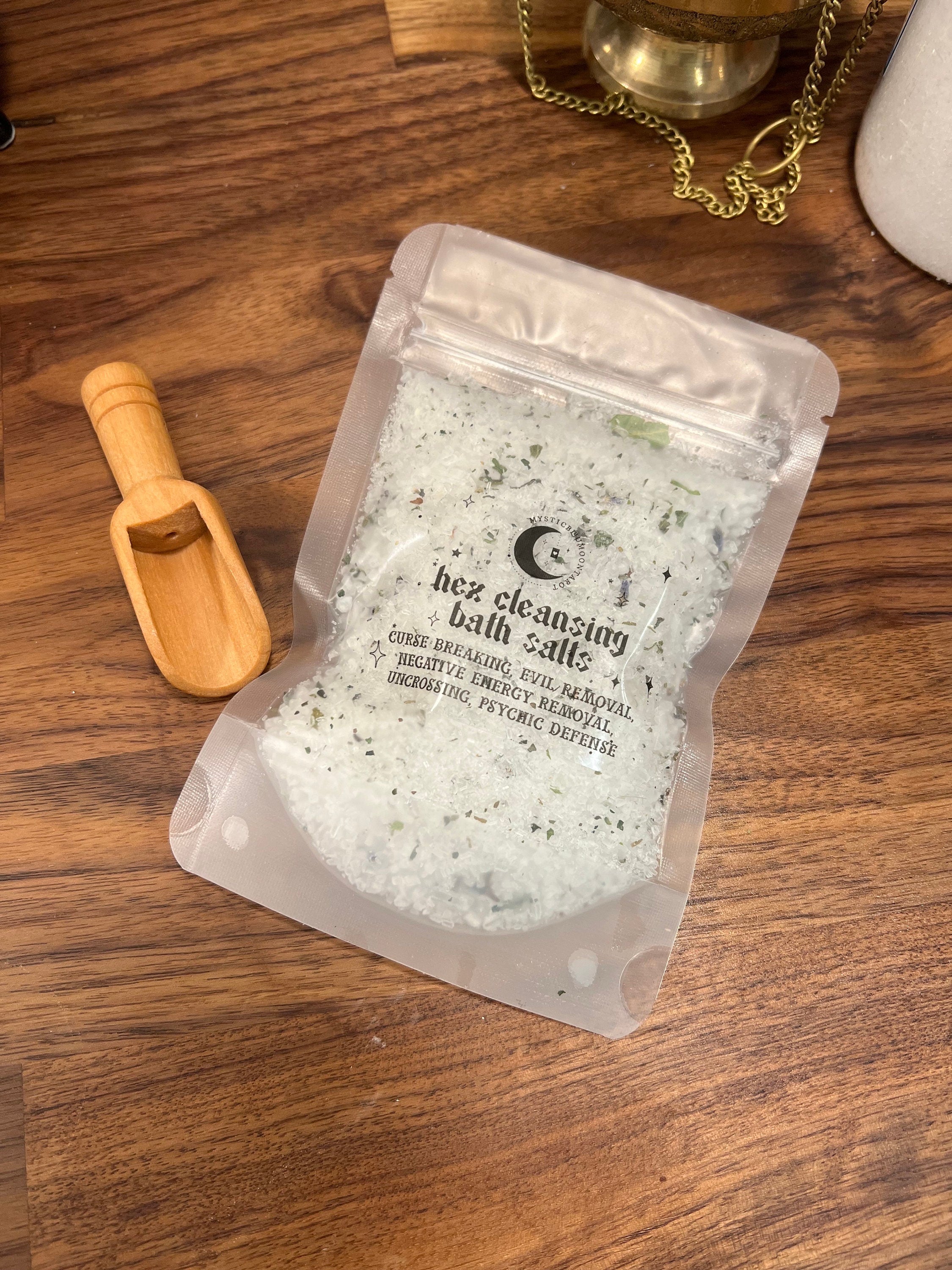 Powerful Spiritual Bath Salts - Hex Curse Removal, Negative Energy Cleansing, Psychic Defense