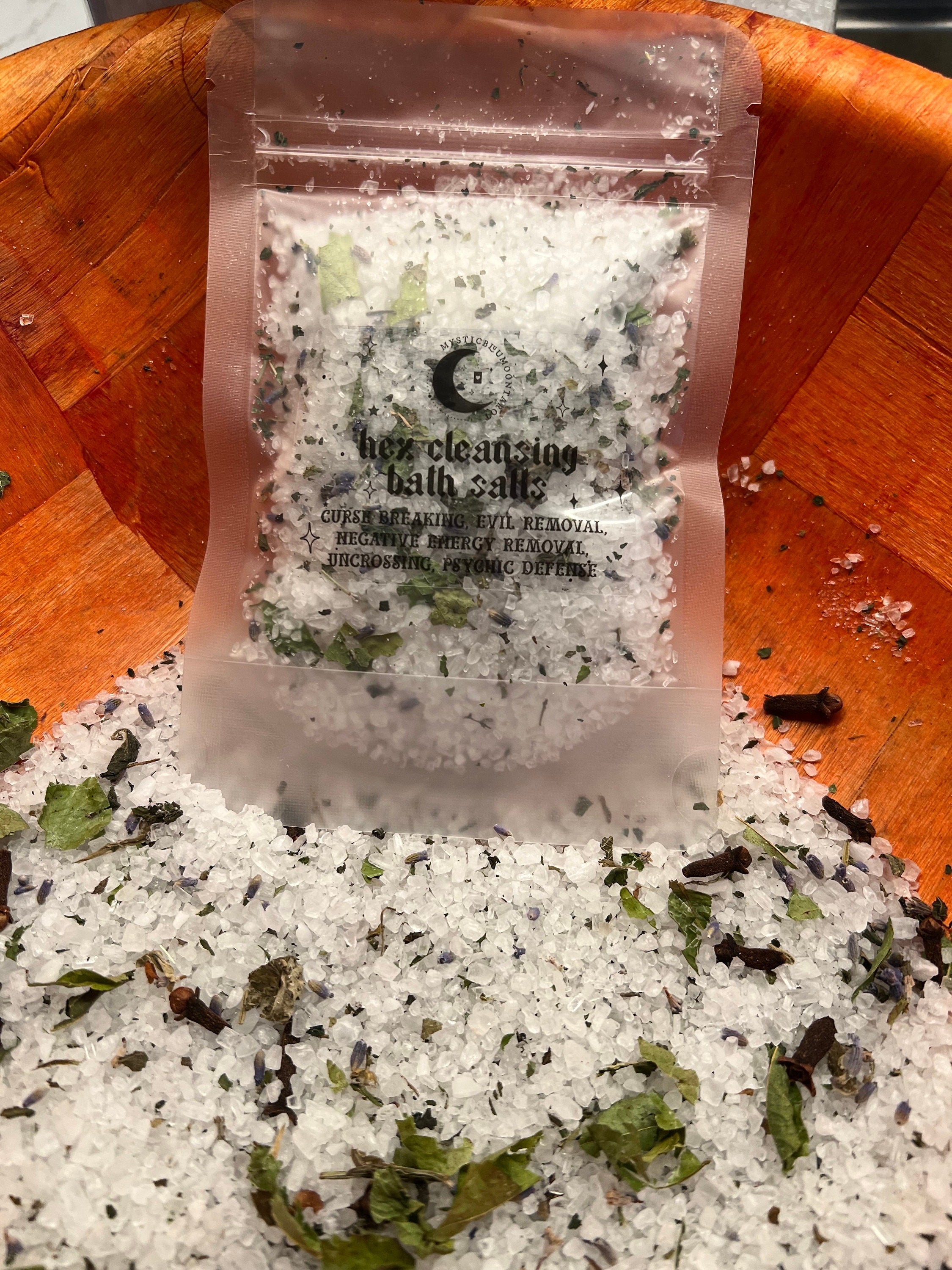 Powerful Spiritual Bath Salts - Hex Curse Removal, Negative Energy Cleansing, Psychic Defense