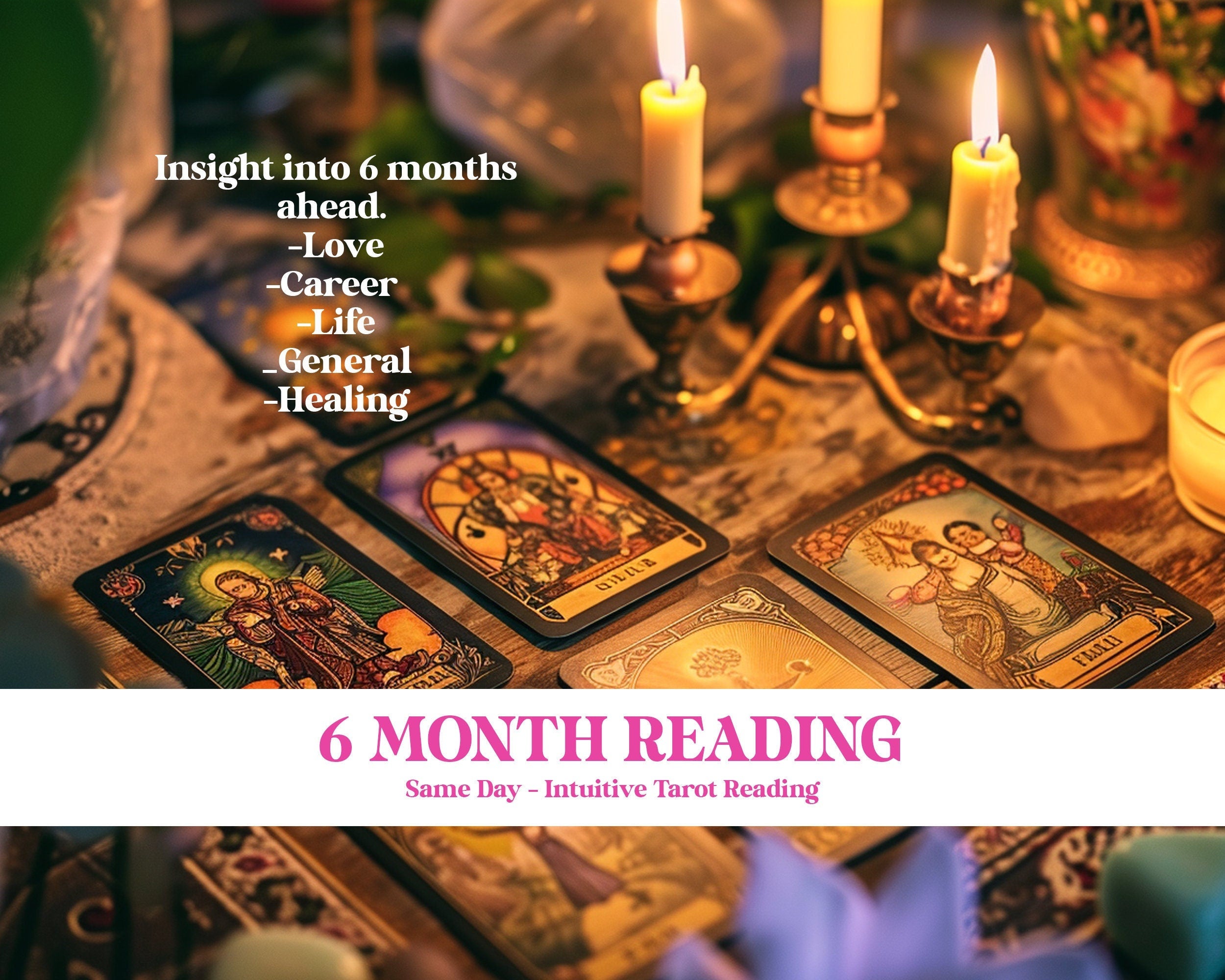 Same Day Future Prediction Reading, 6 Month Ahead Intuitive Tarot Spiritual Reading, Clairvoyant In-Depth Accurate Empathetic Reading