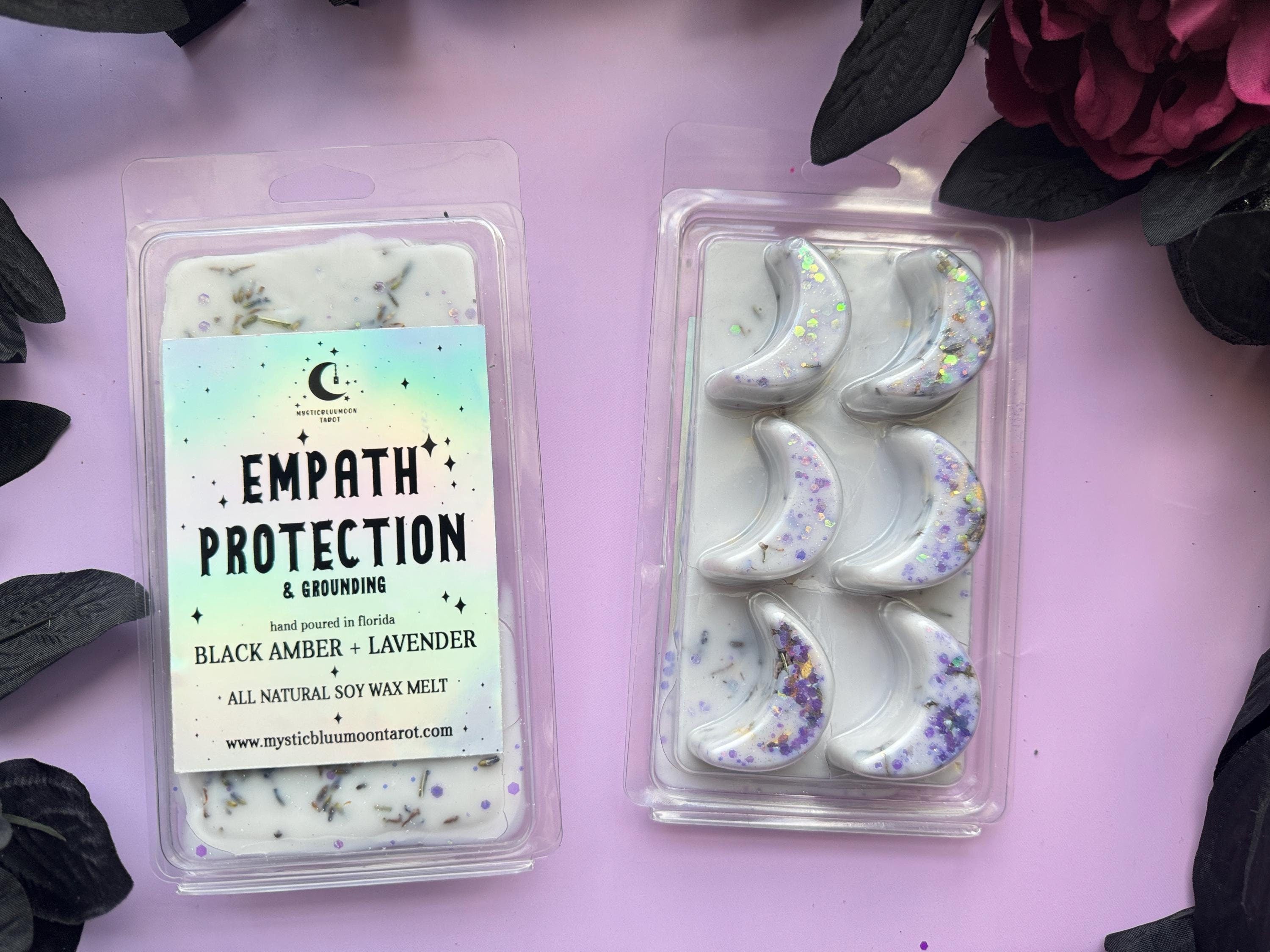 Intention Charged Spell Snap Bar - Pick Your Intention, Mystic Witchy Moon Wax Melts, Relaxation, Infused With Intention Herbs