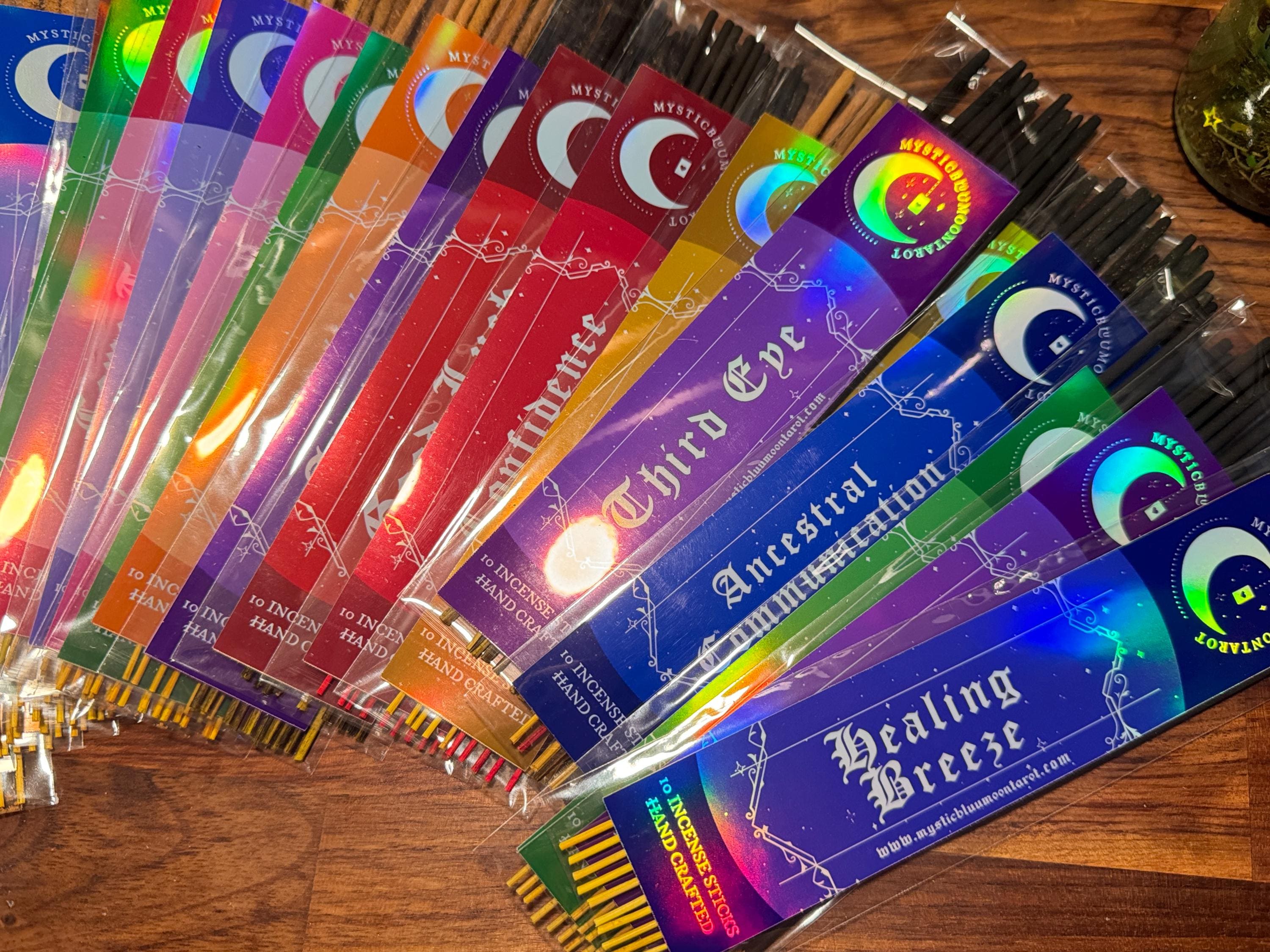 Hand-Crafted Intention Incense Sticks for Rituals, Spells, and Cleansing