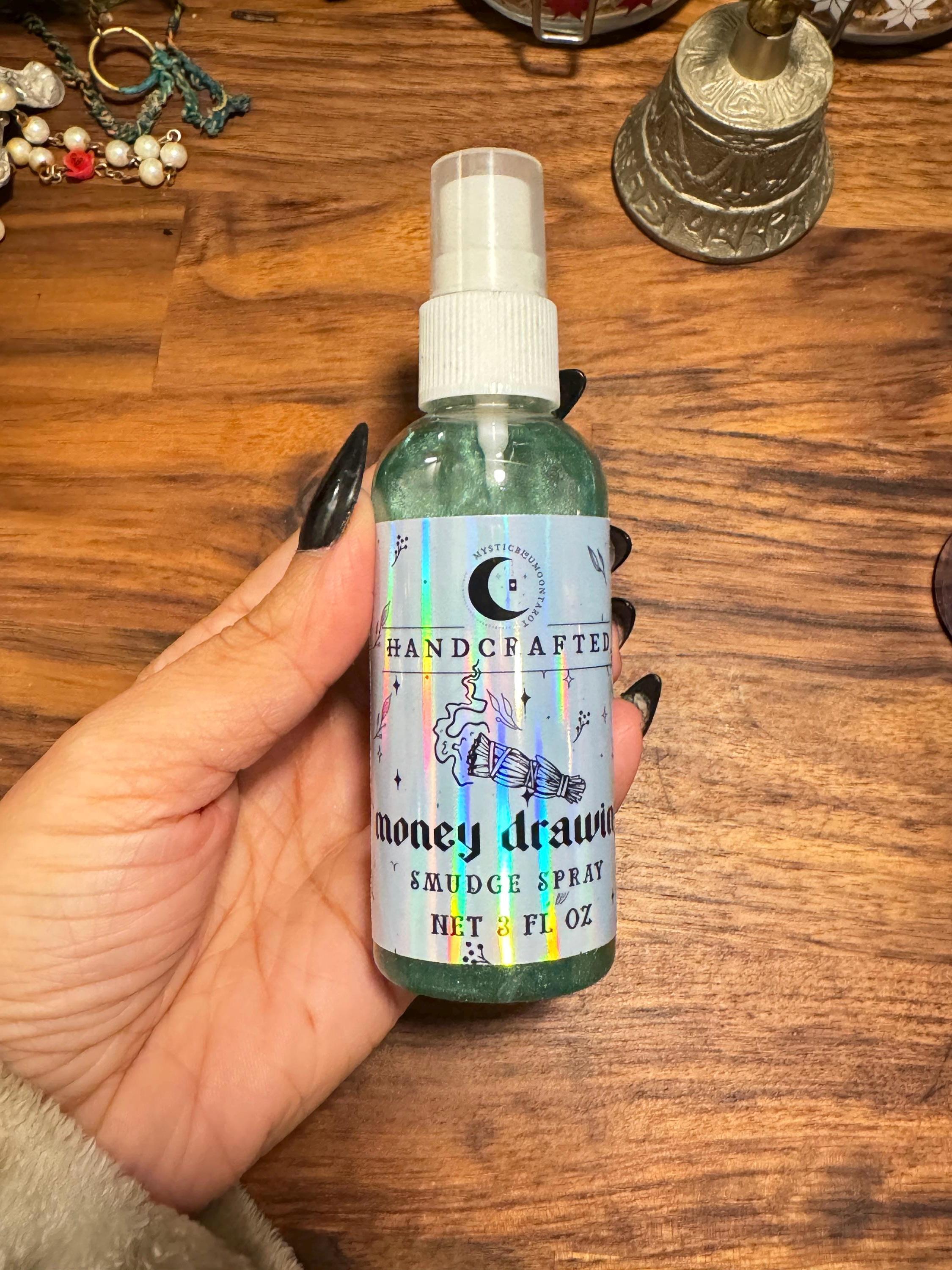 Crystal Infused Smudge Spray | Intention Spell Infused Smudge Spray | Smoke-Less Cleansing Spray | Gift For Her | Cleansing Smudge Spray