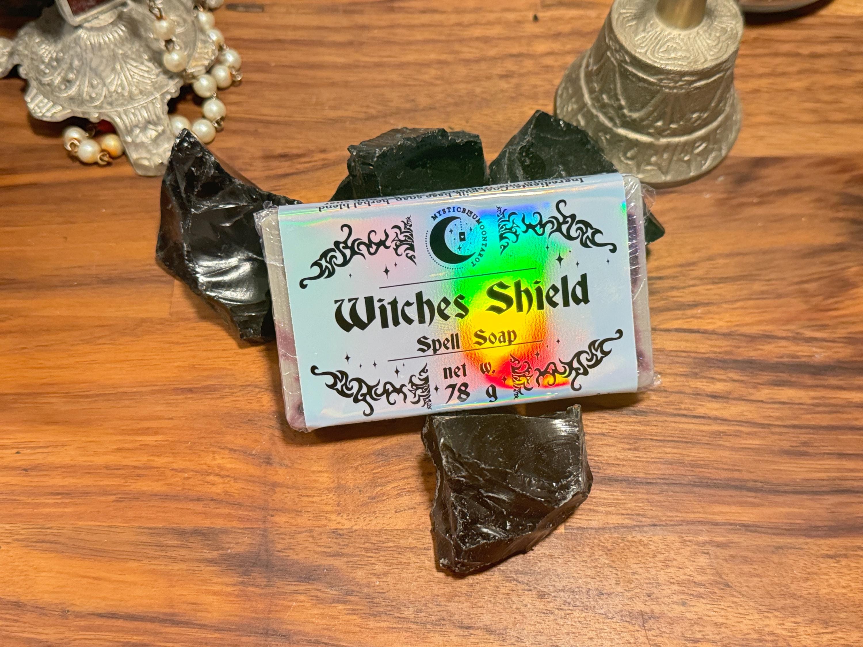 Witches Shield Spell Soap | Shirls From Spiritual Attacks | Block Negative Energies | Safe Space | Metaphysical Witchcraft Soap