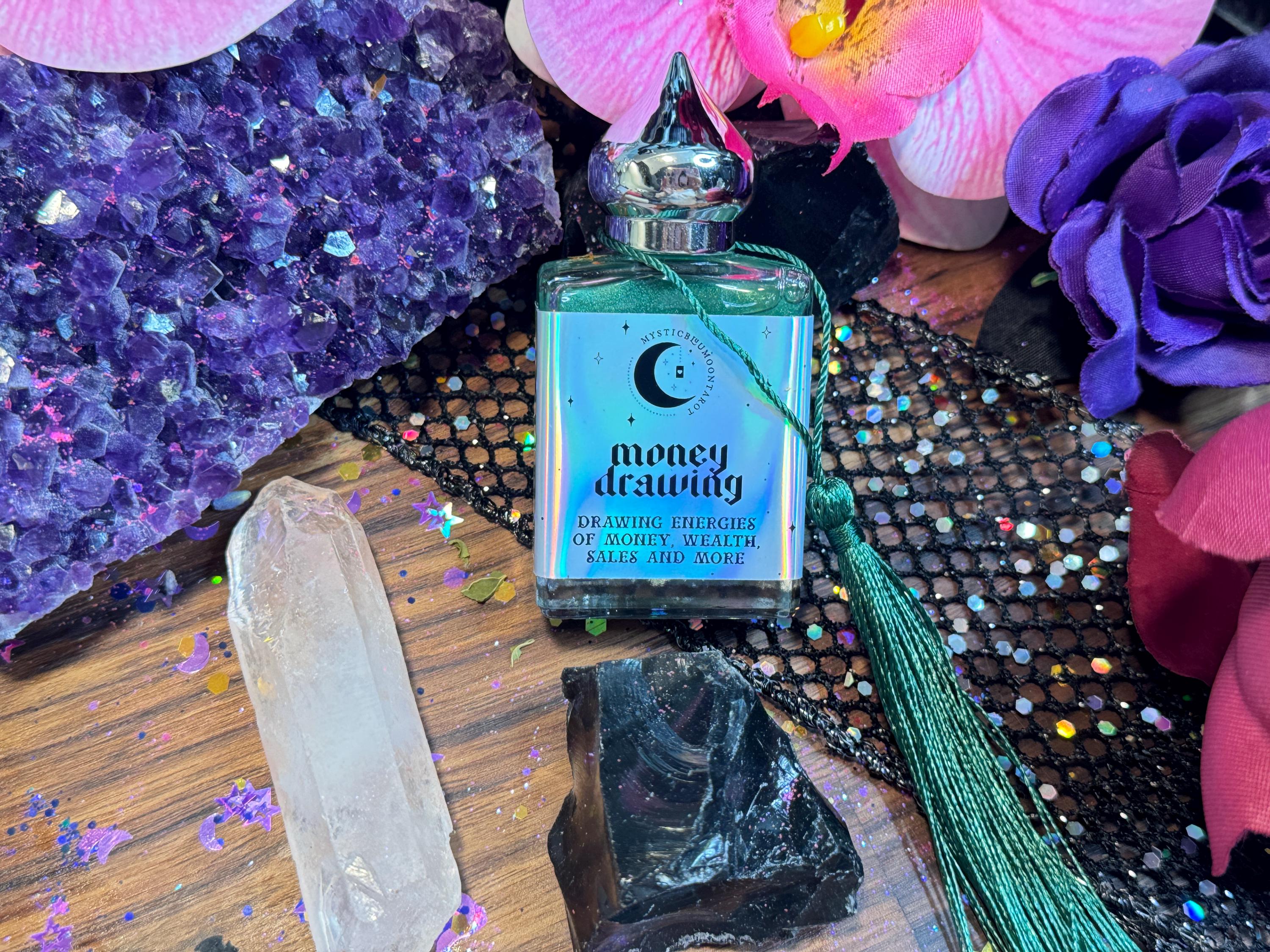 Money Drawing Oil Perfume for Rituals | Attract Wealth and Abundance with Magick Oils | Witchcraft Oil with Prosperity Intentions Spell