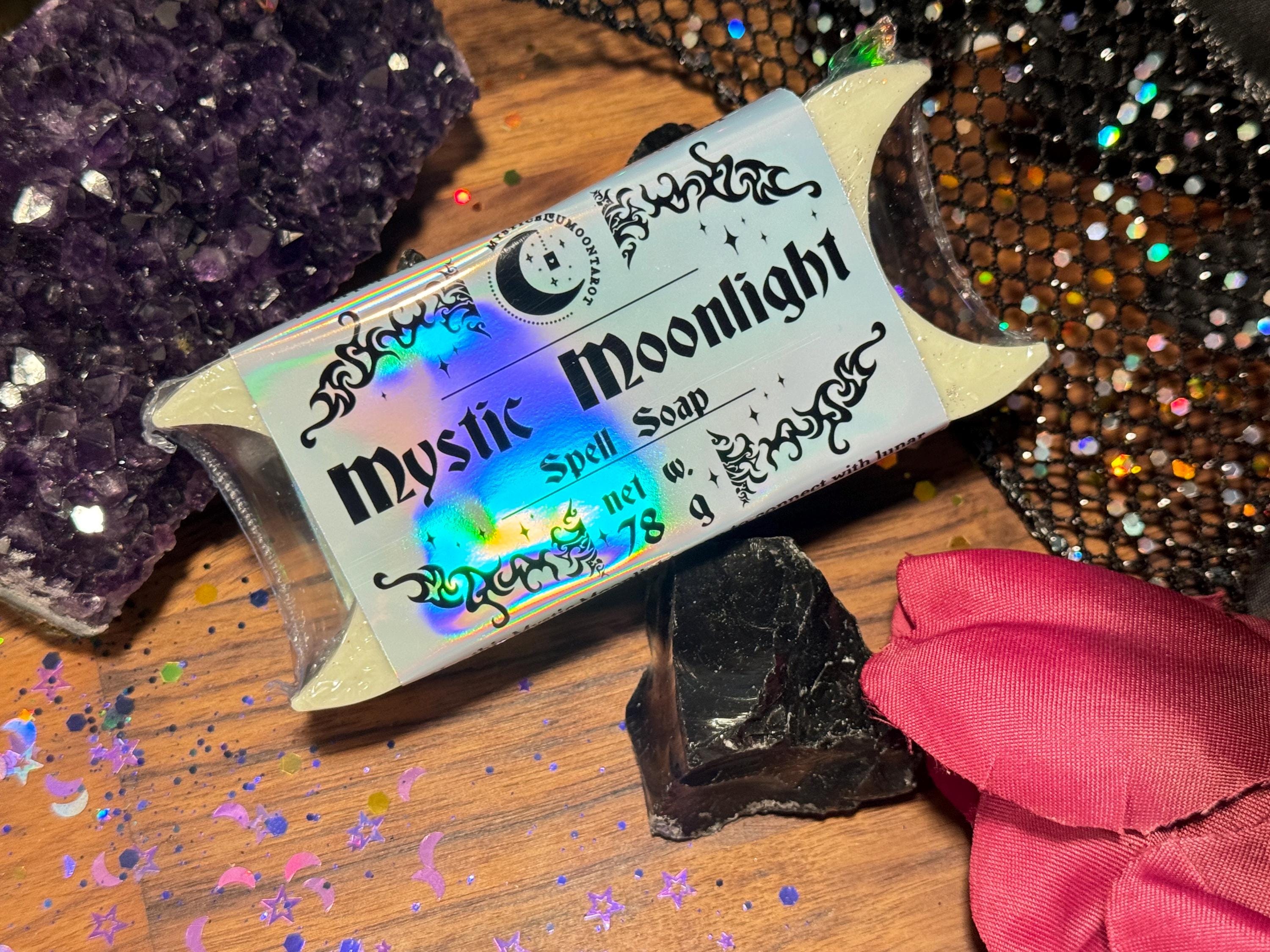 Mystic Moonlight Soap | Moon Blessing Ritual | Organic Herbs Goat Milk Soap | Triple Moon Goddess | Handmade Metaphysical Witchcraft