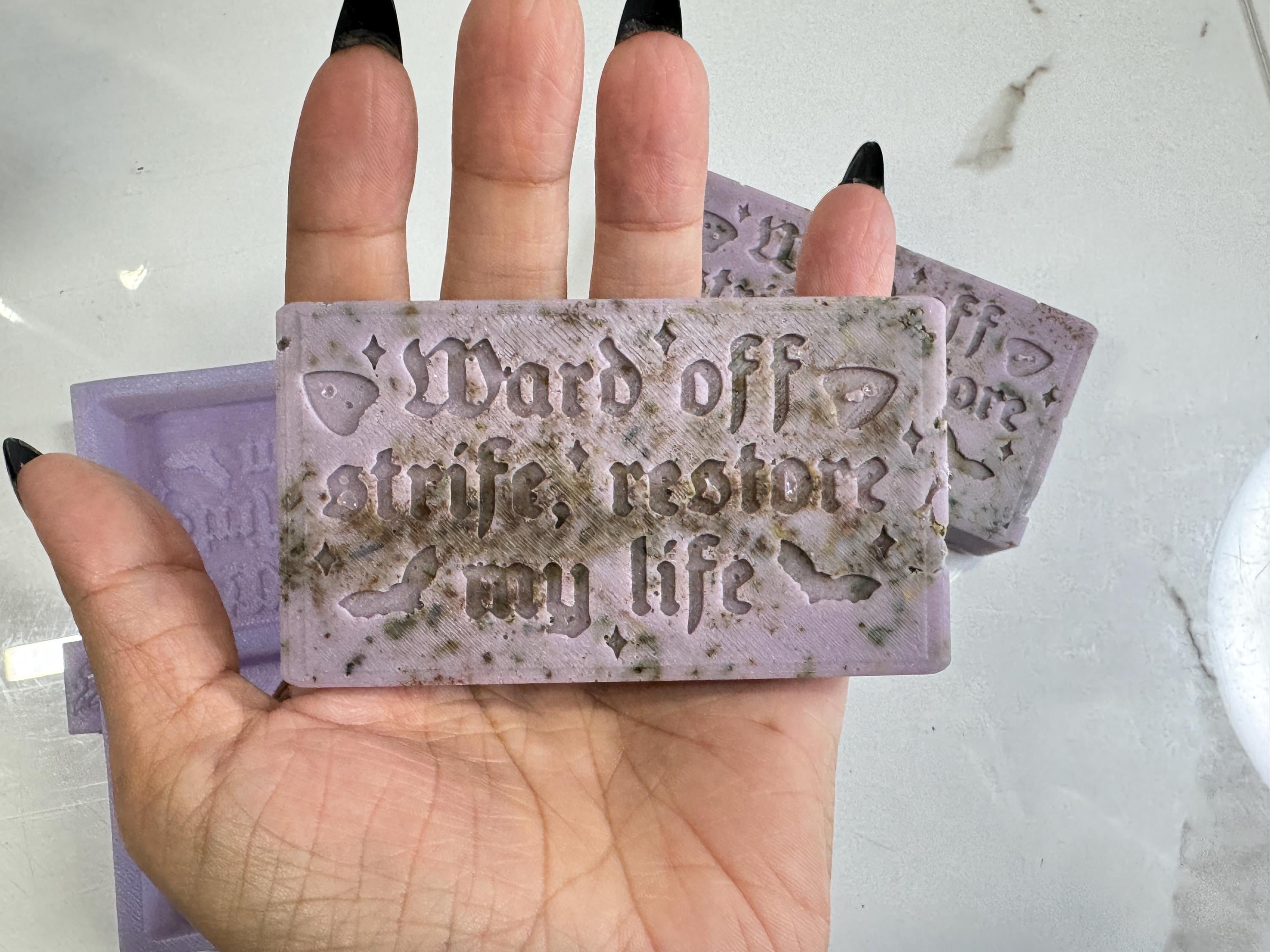 Warding Spell Soap | Homemade Goat Soap Spiritual Protection | Block Negative Energies | Organic Soap | Metaphysical Witchcraft Soap