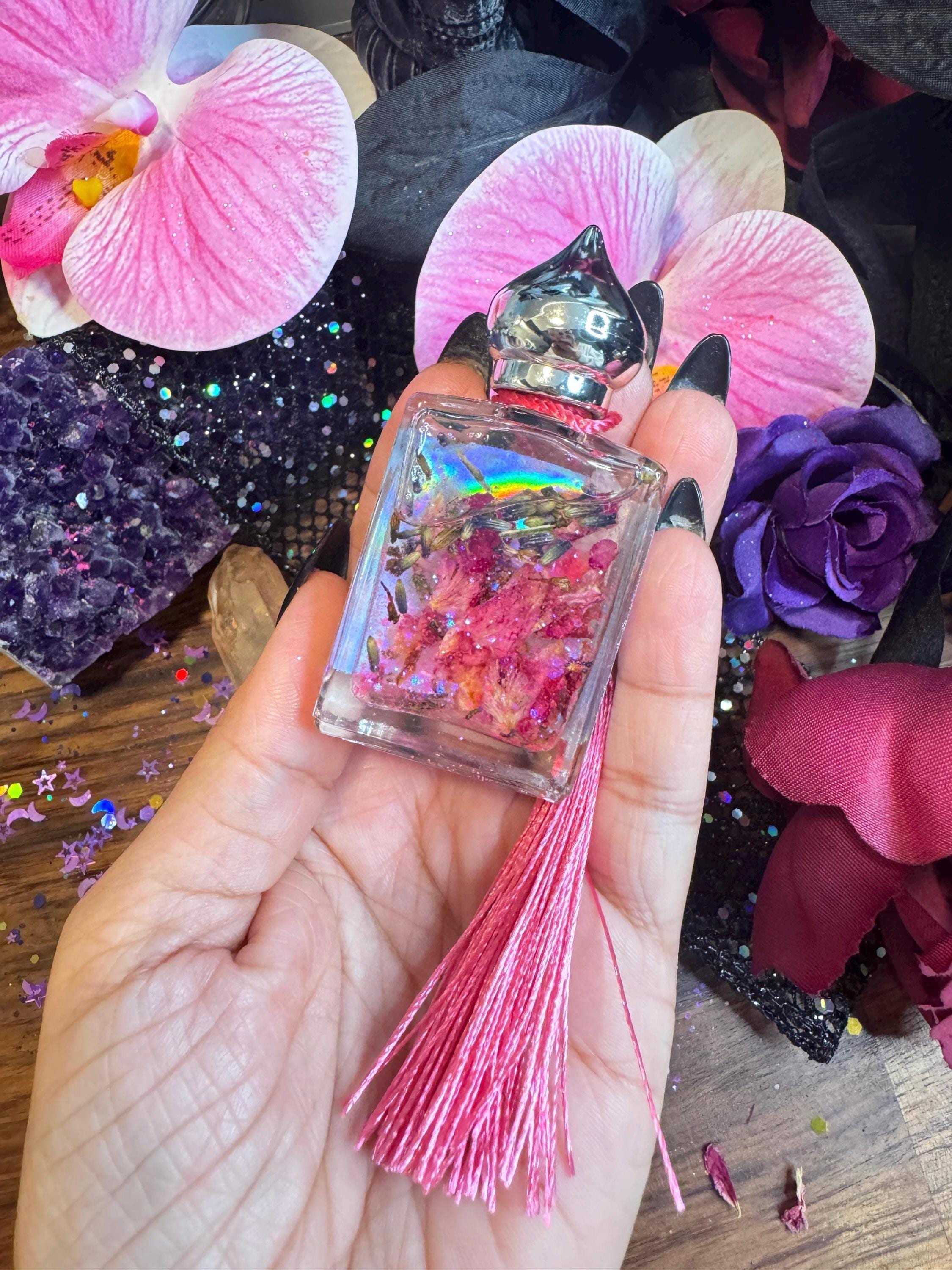 Love Drawing Oil Perfume for Rituals | Attract New Connections with Magick Oils | Witchcraft Oil with Rose Intentions Spell