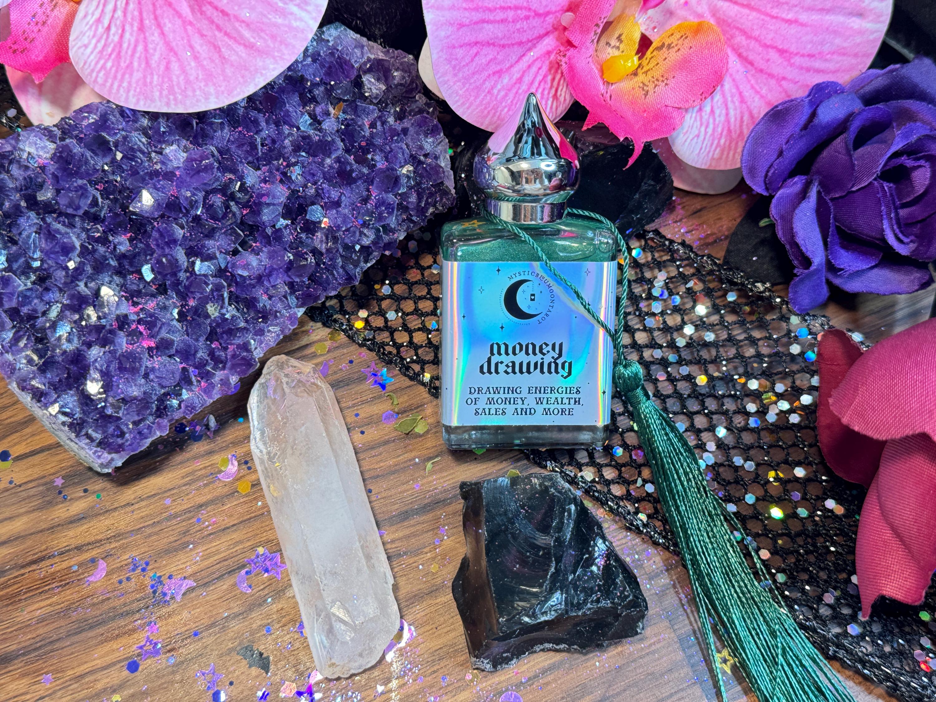 Money Drawing Oil Perfume for Rituals | Attract Wealth and Abundance with Magick Oils | Witchcraft Oil with Prosperity Intentions Spell