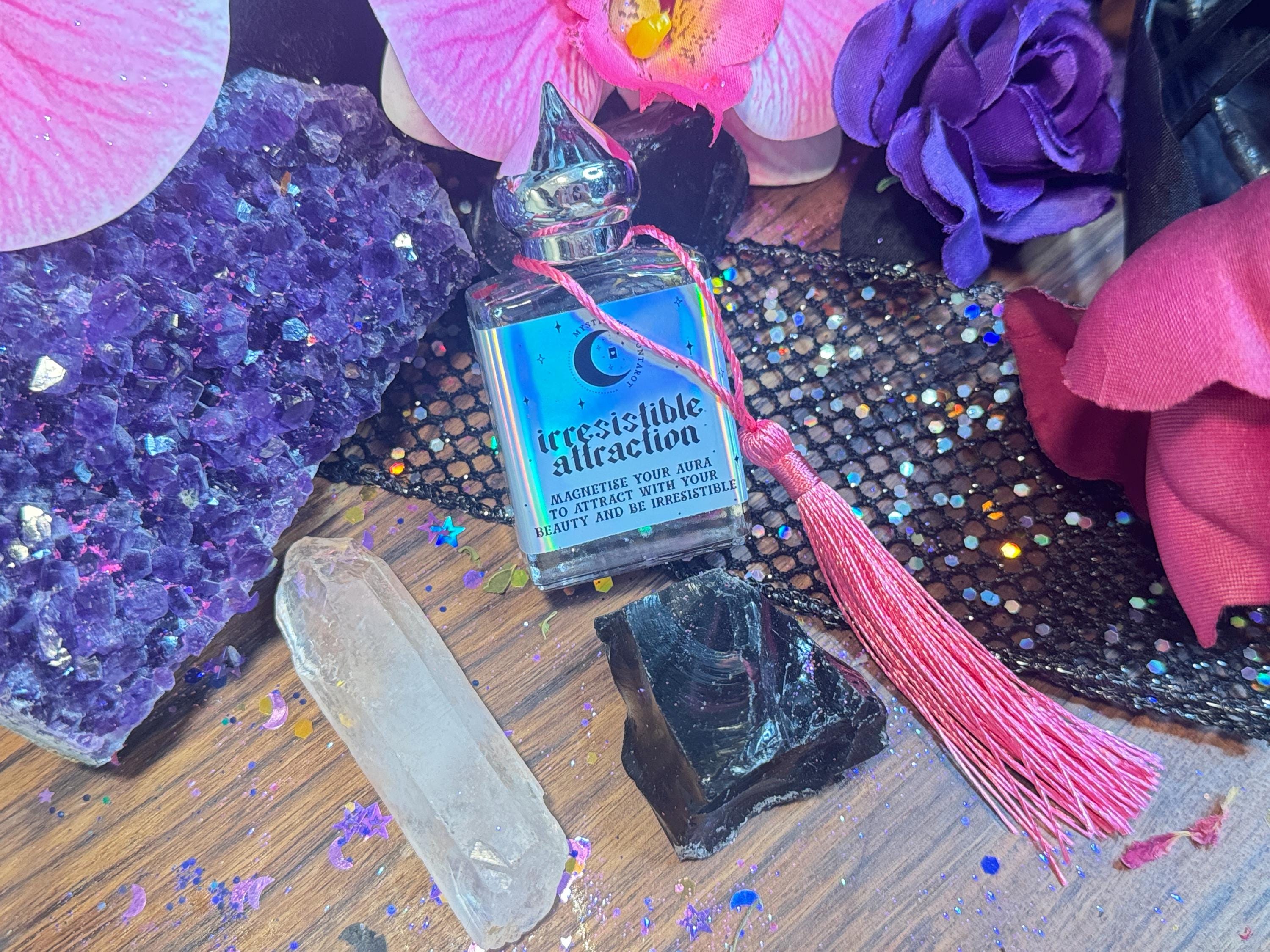 Irresistible Attraction Oil Perfume for Rituals | Attract Desires Glamor Magick with Magick Oils | Witchcraft Oil Witchy Gifts Gothic