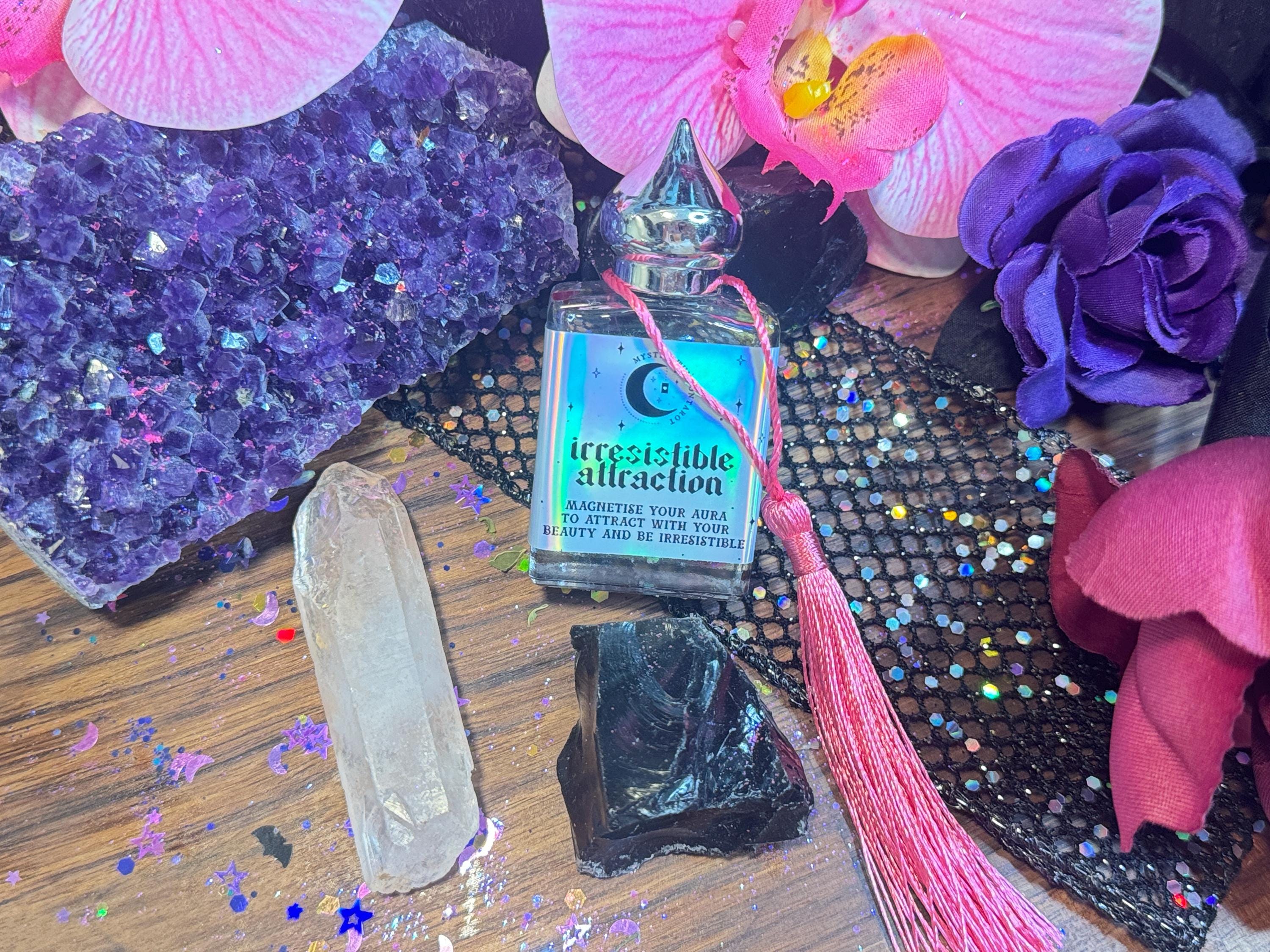 Irresistible Attraction Oil Perfume for Rituals | Attract Desires Glamor Magick with Magick Oils | Witchcraft Oil Witchy Gifts Gothic